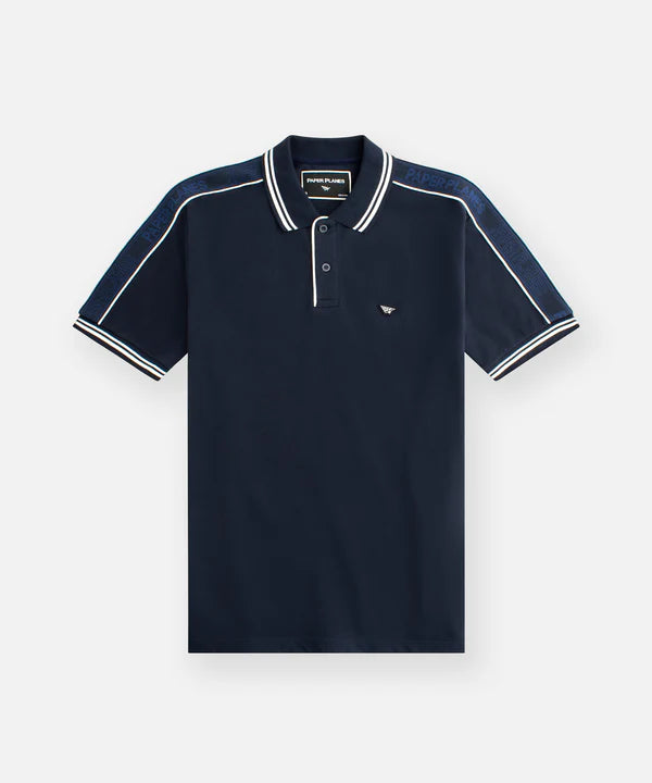 Paper Planes Jacquard Taping Polo