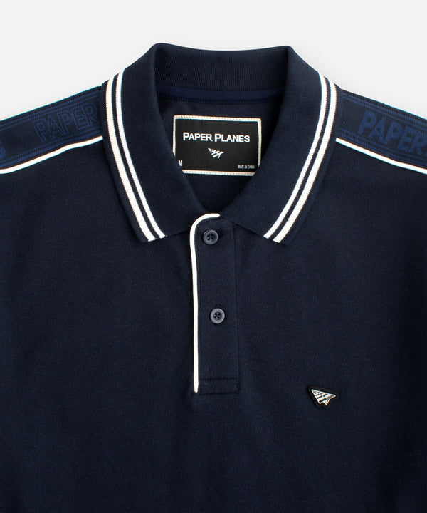 Paper Planes Jacquard Taping Polo