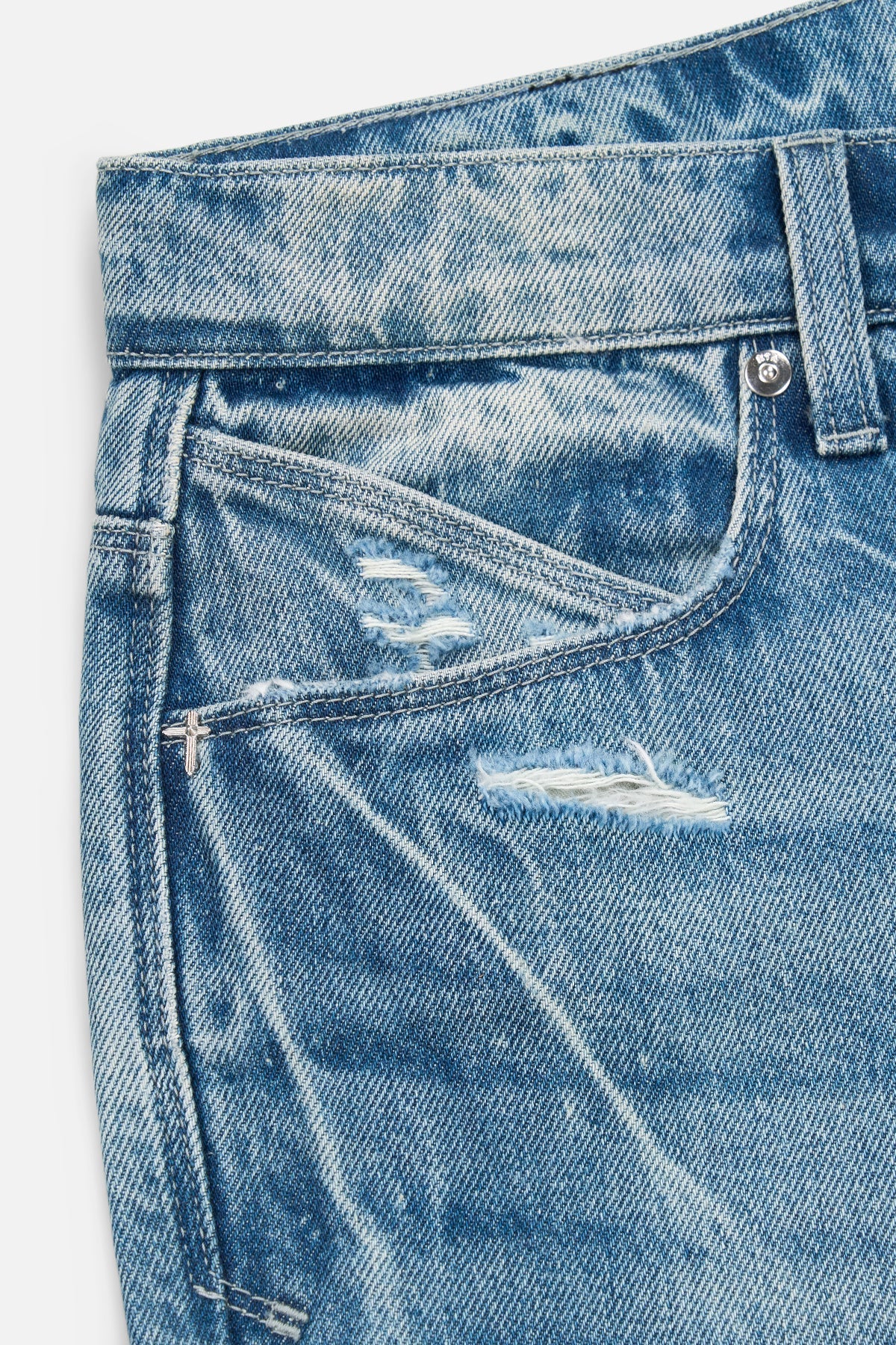 RTA Ricardo Slim Fit Jean | Blue Steel 3D Cross