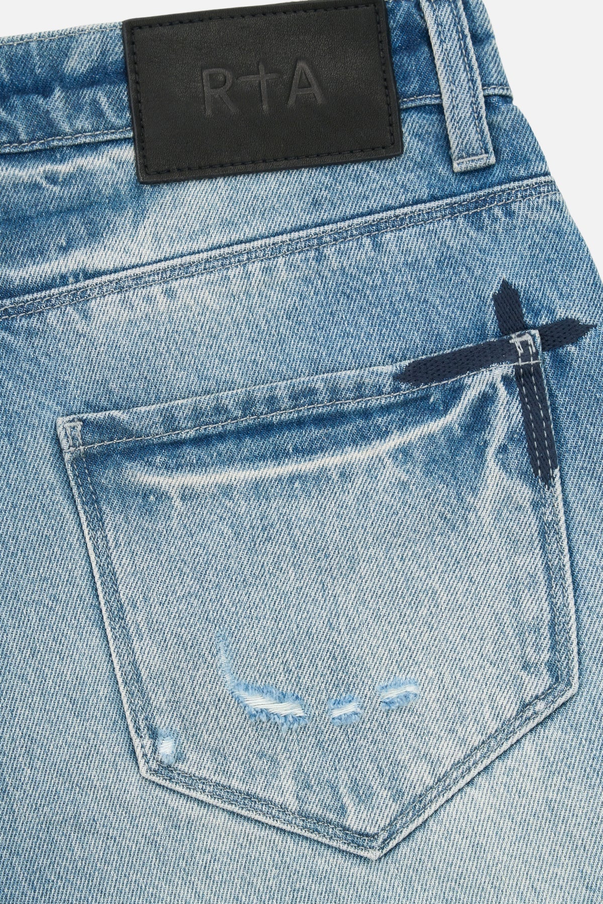 RTA Ricardo Slim Fit Jean | Blue Steel 3D Cross