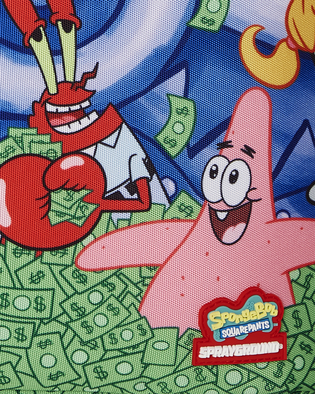 Sprayground SpongeBob Crew Money Bath DLXR Backpack