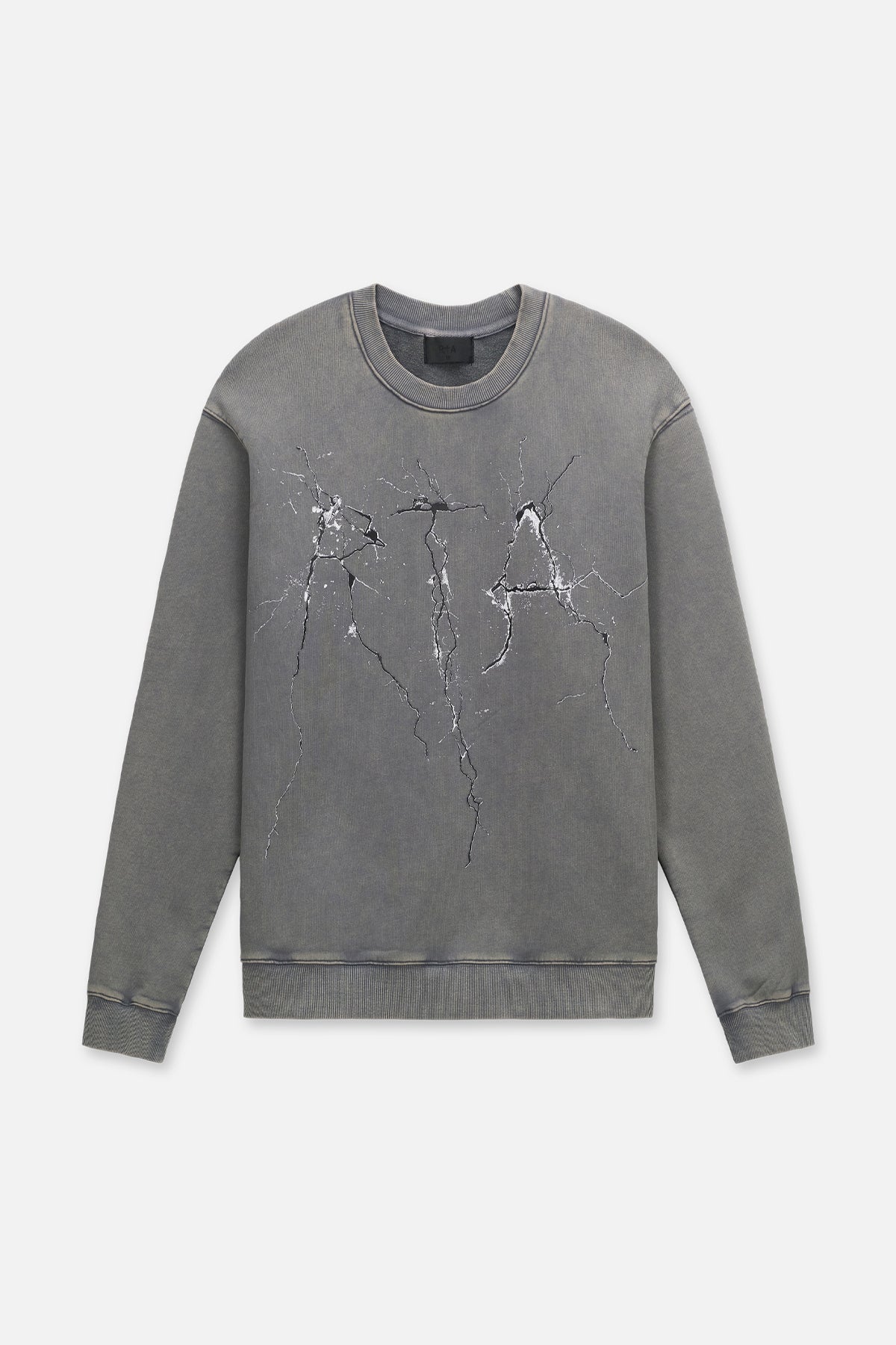 RTA CHARLES SWEATSHIRT | STONE CRACKED LOGO