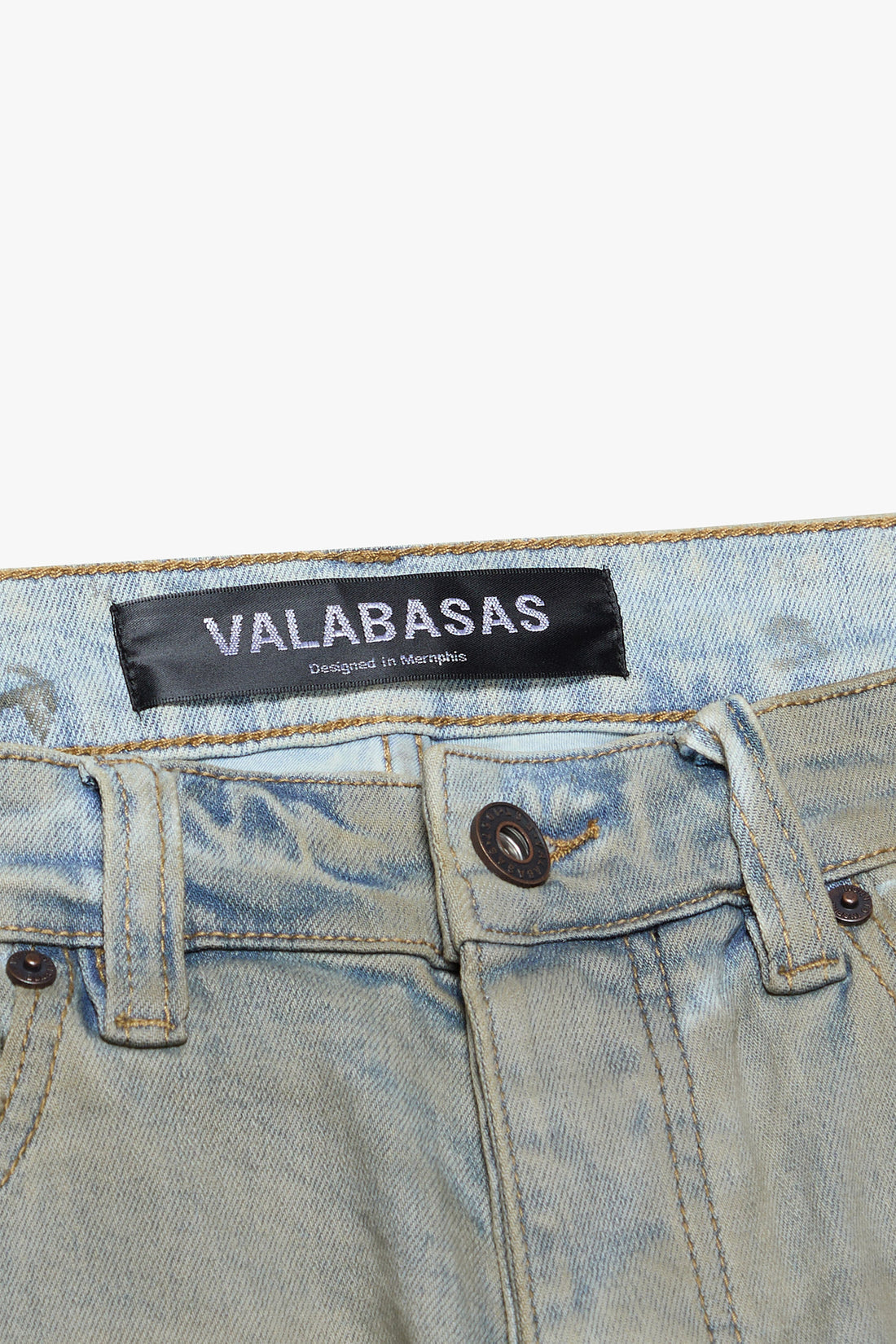Valabasas Prowl Straight Jean Dirty Lt Blue Wash