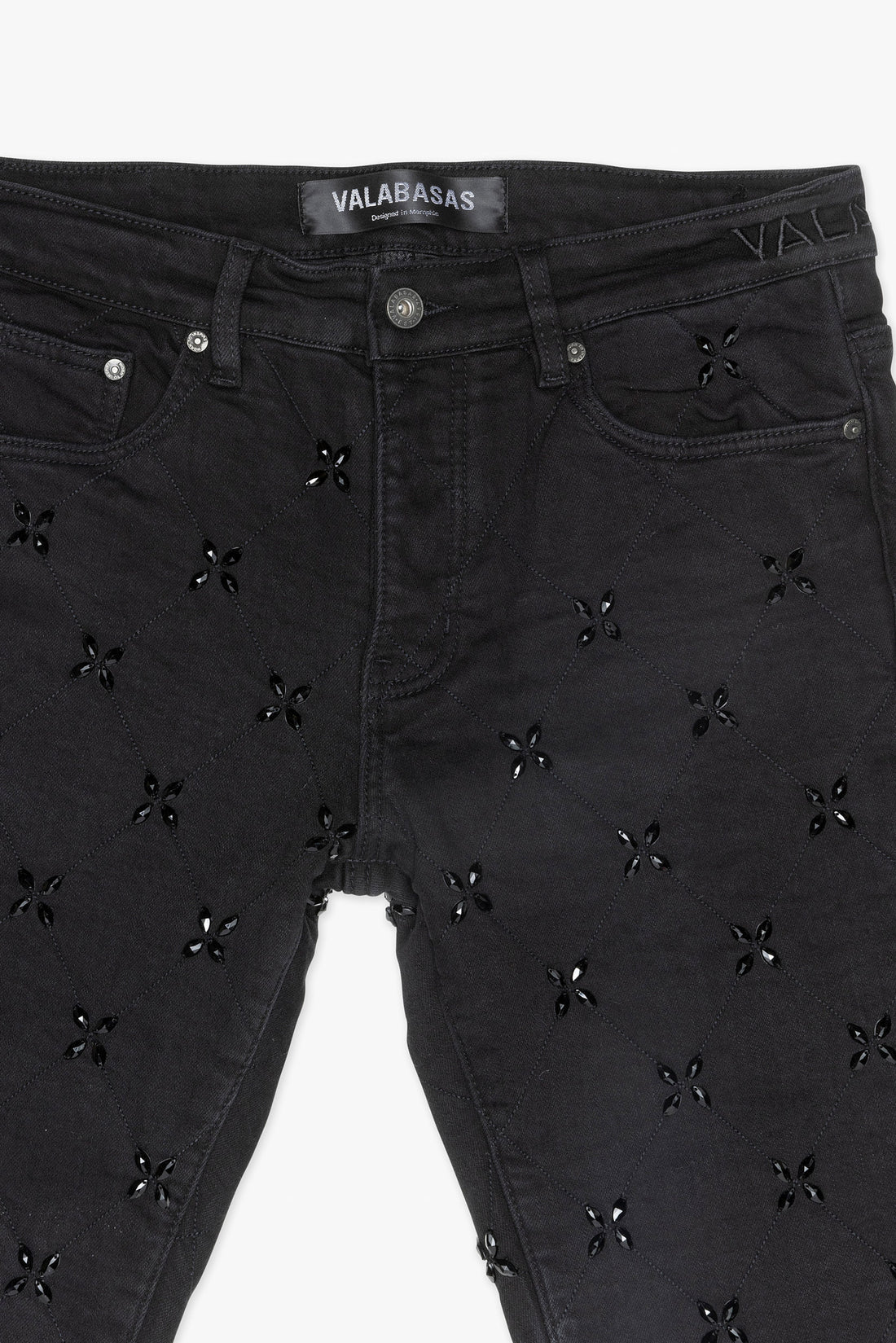 Valabasas Stim Stacked Jean Black