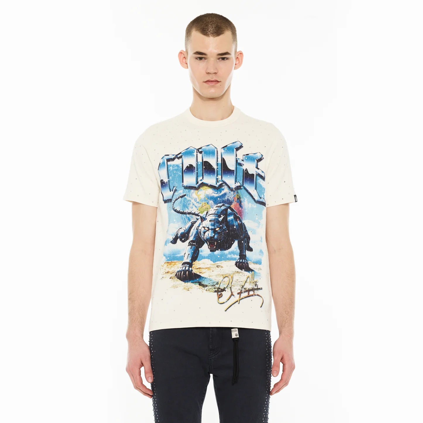 Cult Of Individuality x El Alfa Premium Short Sleeve Crew Neck Tee "Panther"