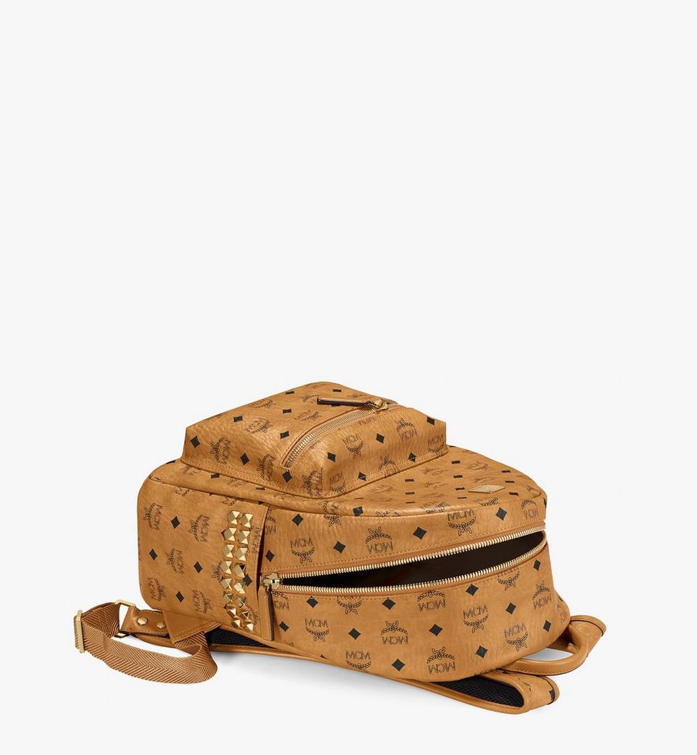 MCM Stark Side Studs Backpack In Visetos