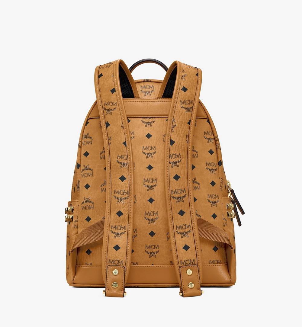 MCM Stark Side Studs Backpack In Visetos