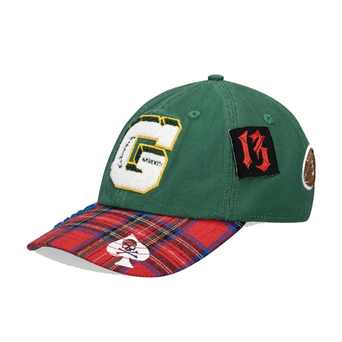 Godspeed Rugby Patchwork Team Dad Hat Green/Red