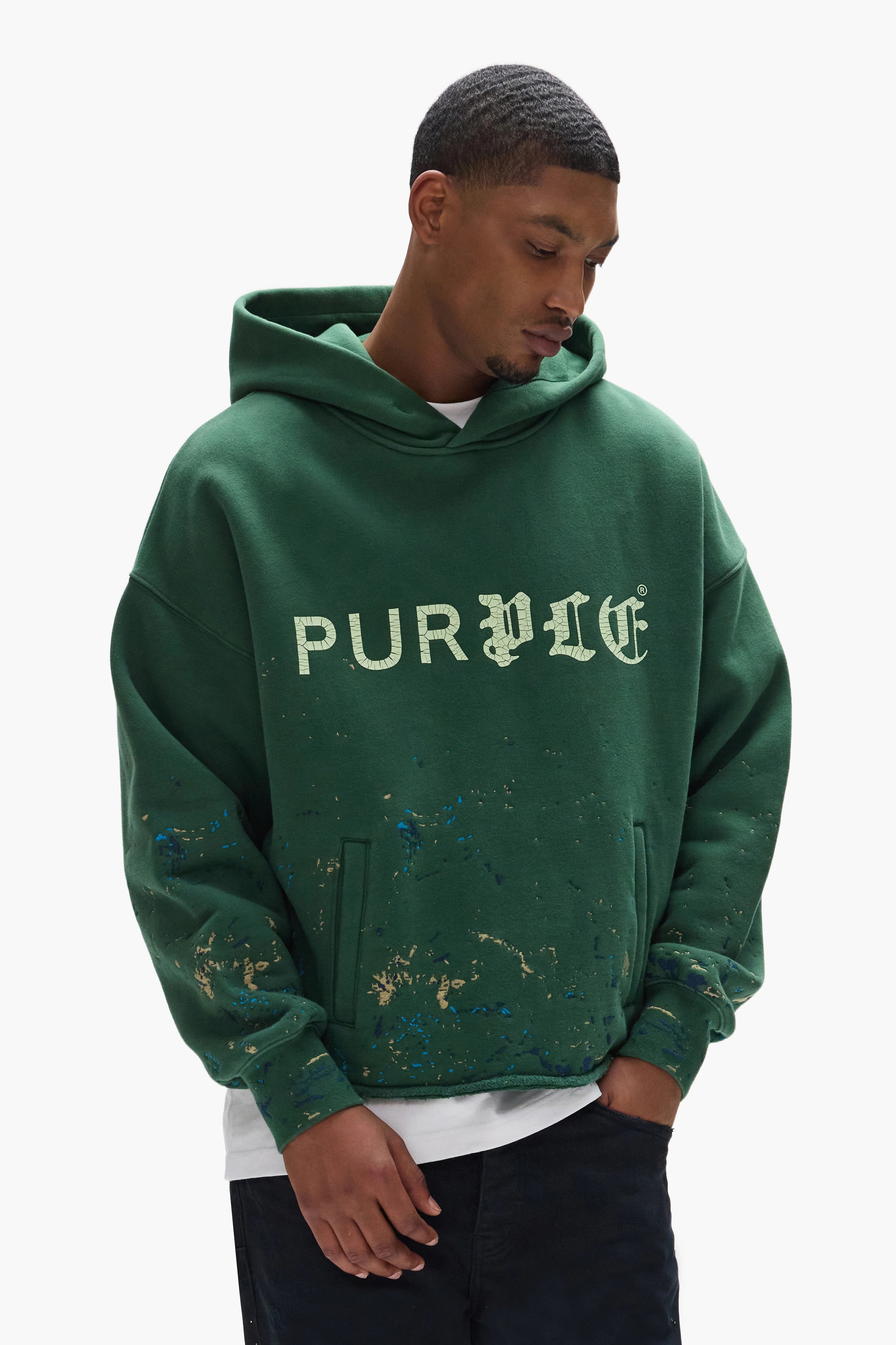 Purple Brand Half & Half Hoodie