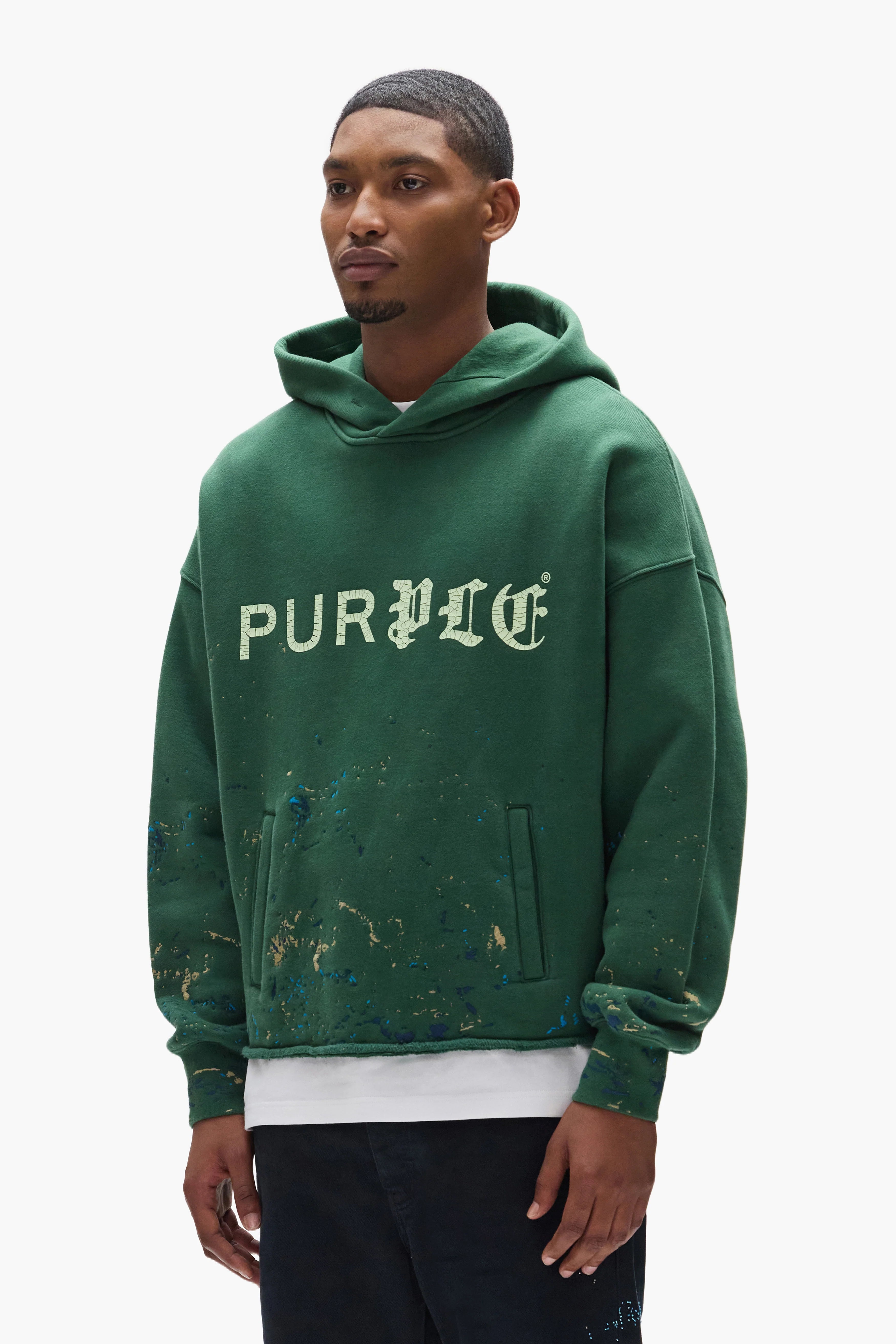 Purple Brand Half & Half Hoodie