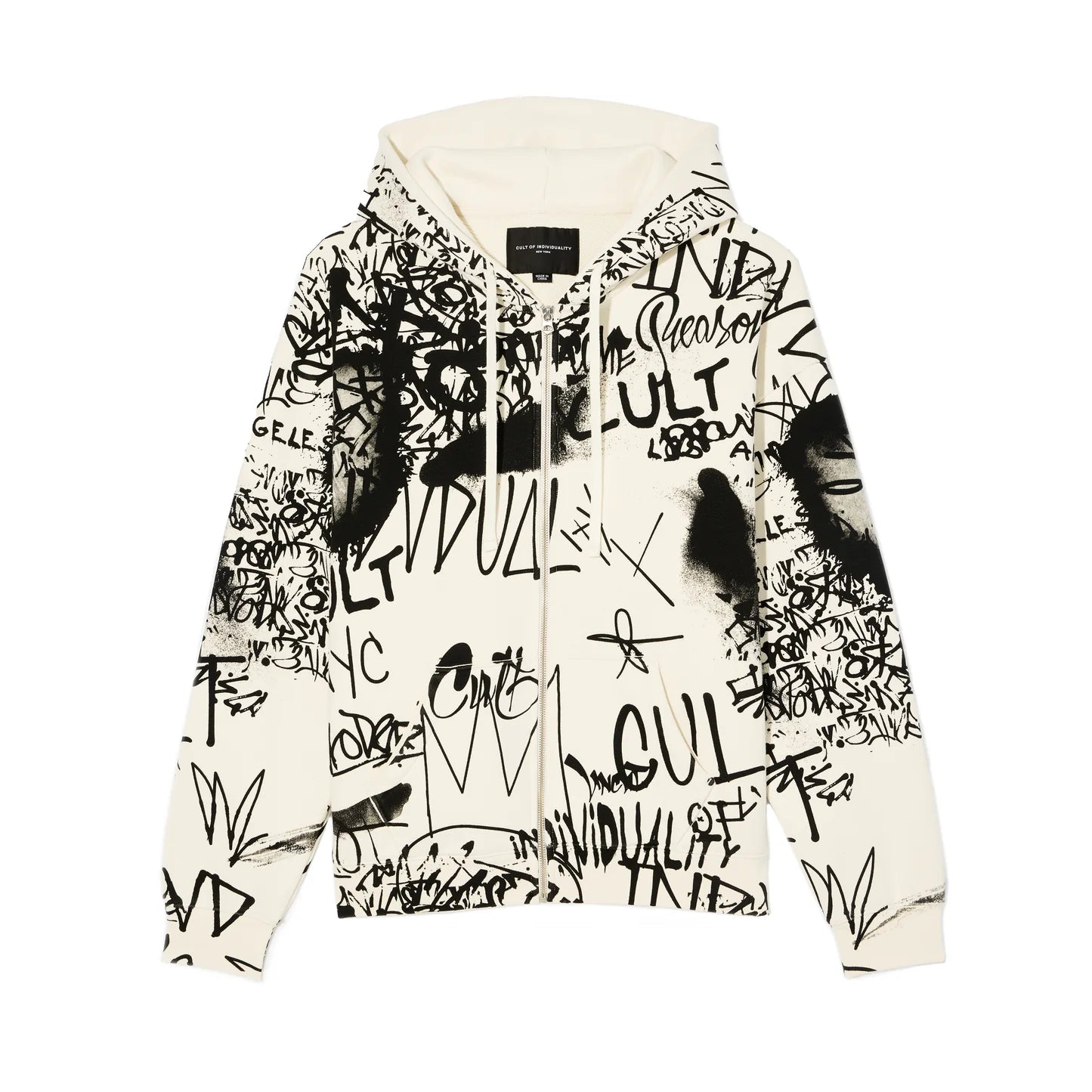 Cult Of Individuality Zip Novelty Hoodie