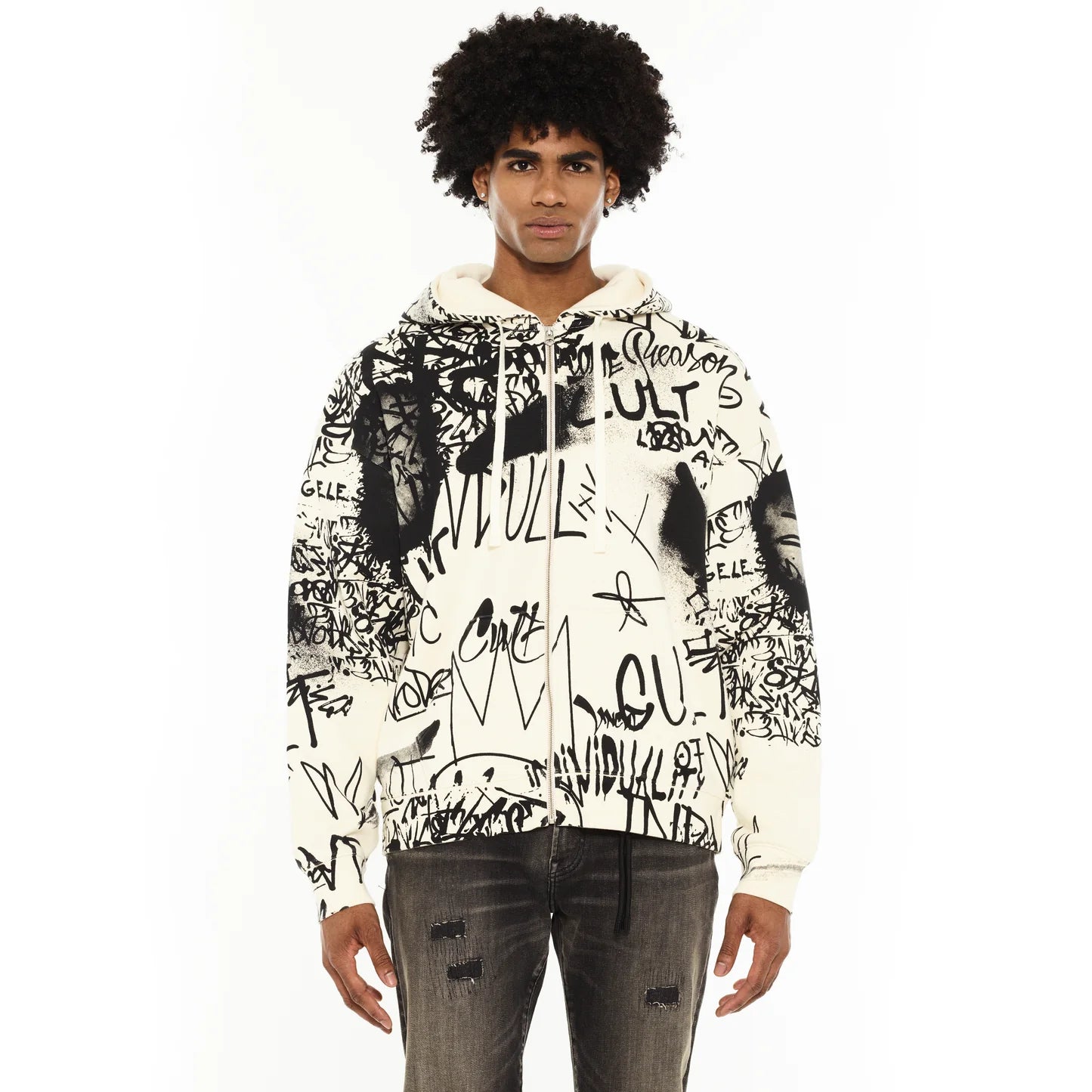 Cult Of Individuality Zip Novelty Hoodie