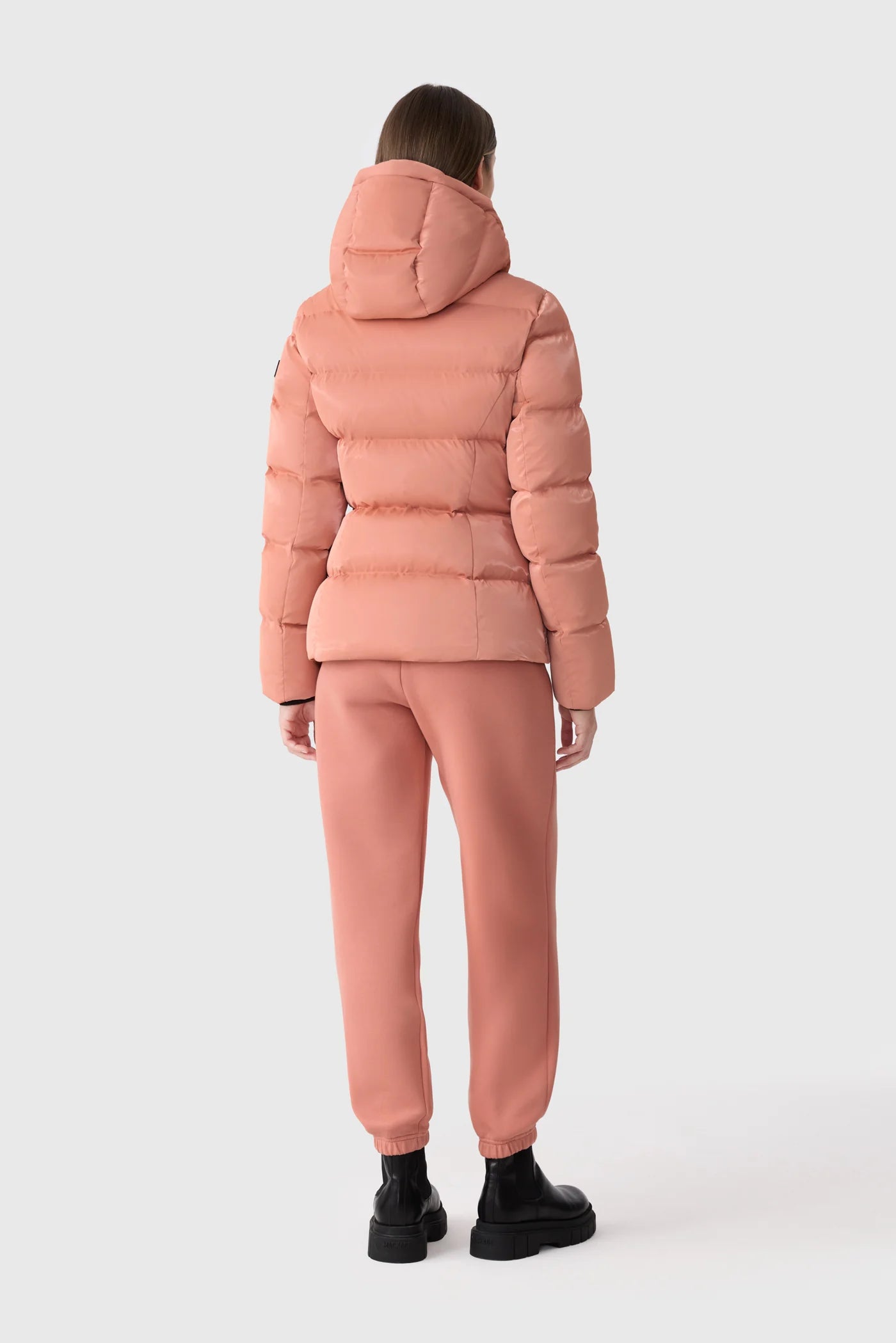Mackage MADALYN-GLO High-Gloss Down Jacket With Removable Hood