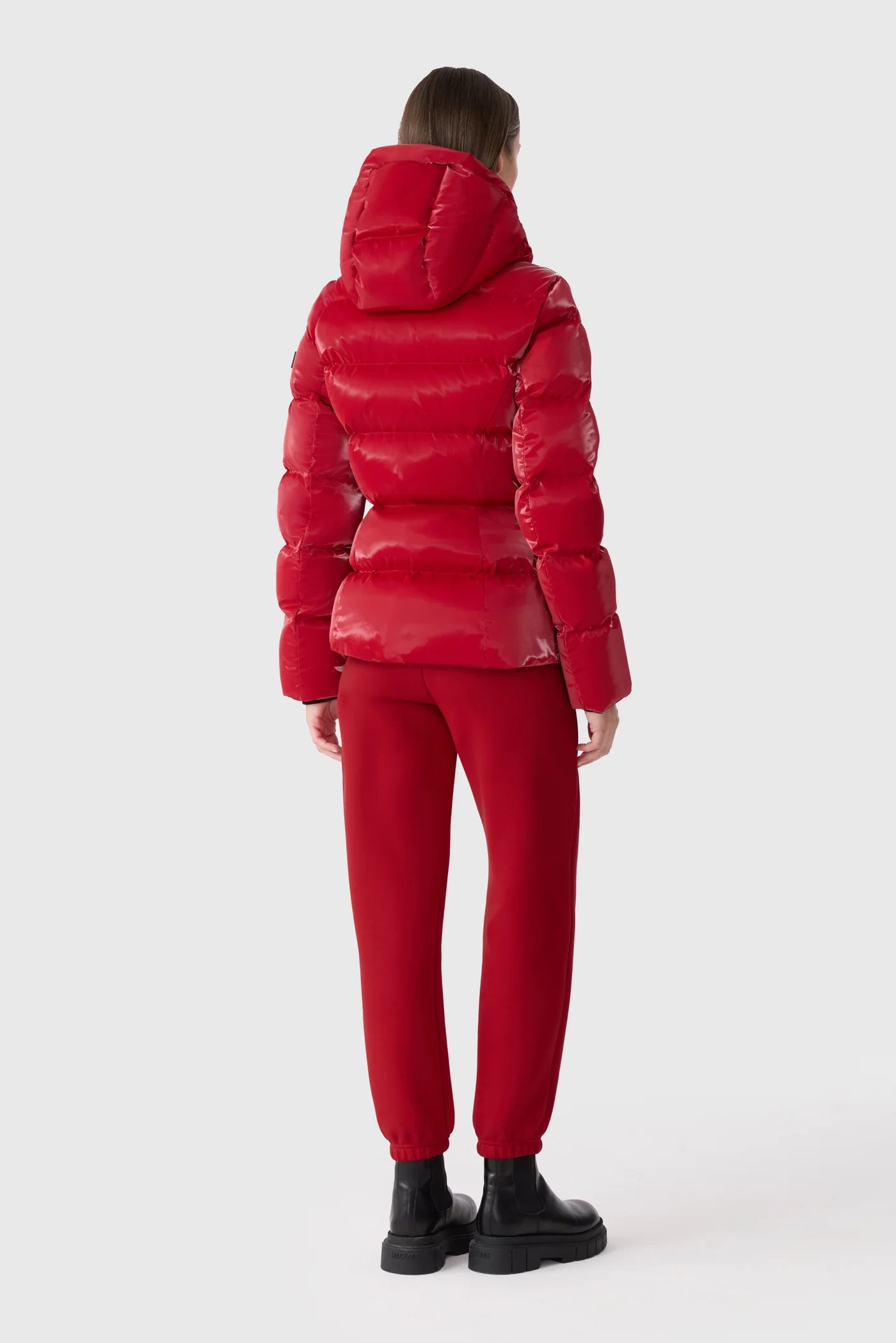 Mackage MADALYN-GLO High-Gloss Down Jacket With Removable Hood