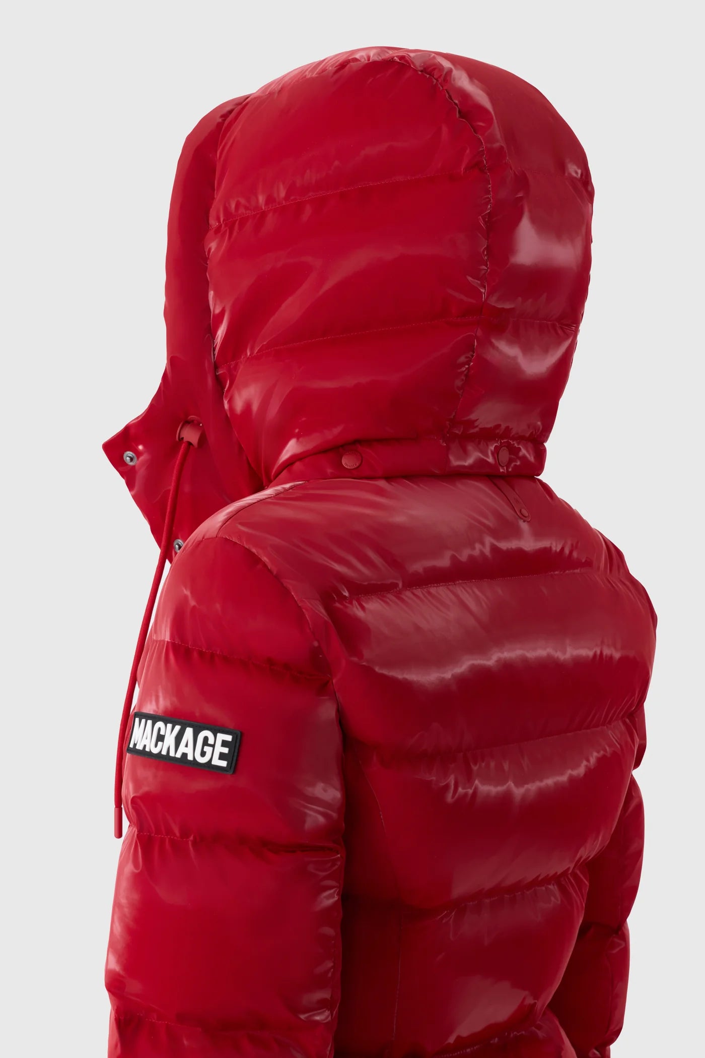 Mackage MADALYN-GLO High-Gloss Down Jacket With Removable Hood