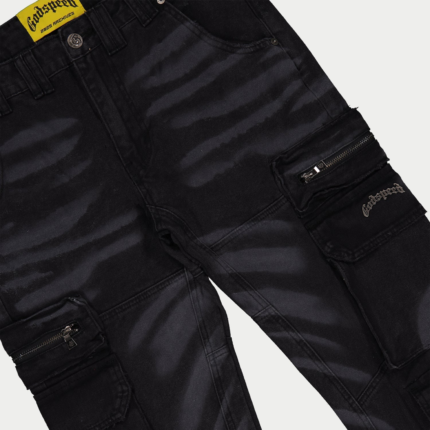 Godspeed Skidrow Flared Cargo Pants (Black)