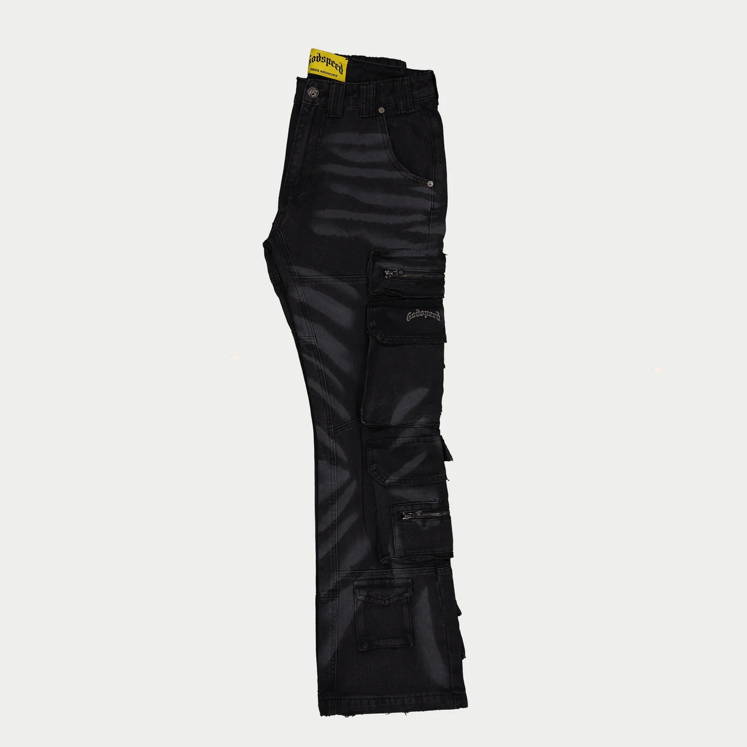 Godspeed Skidrow Flared Cargo Pants (Black)