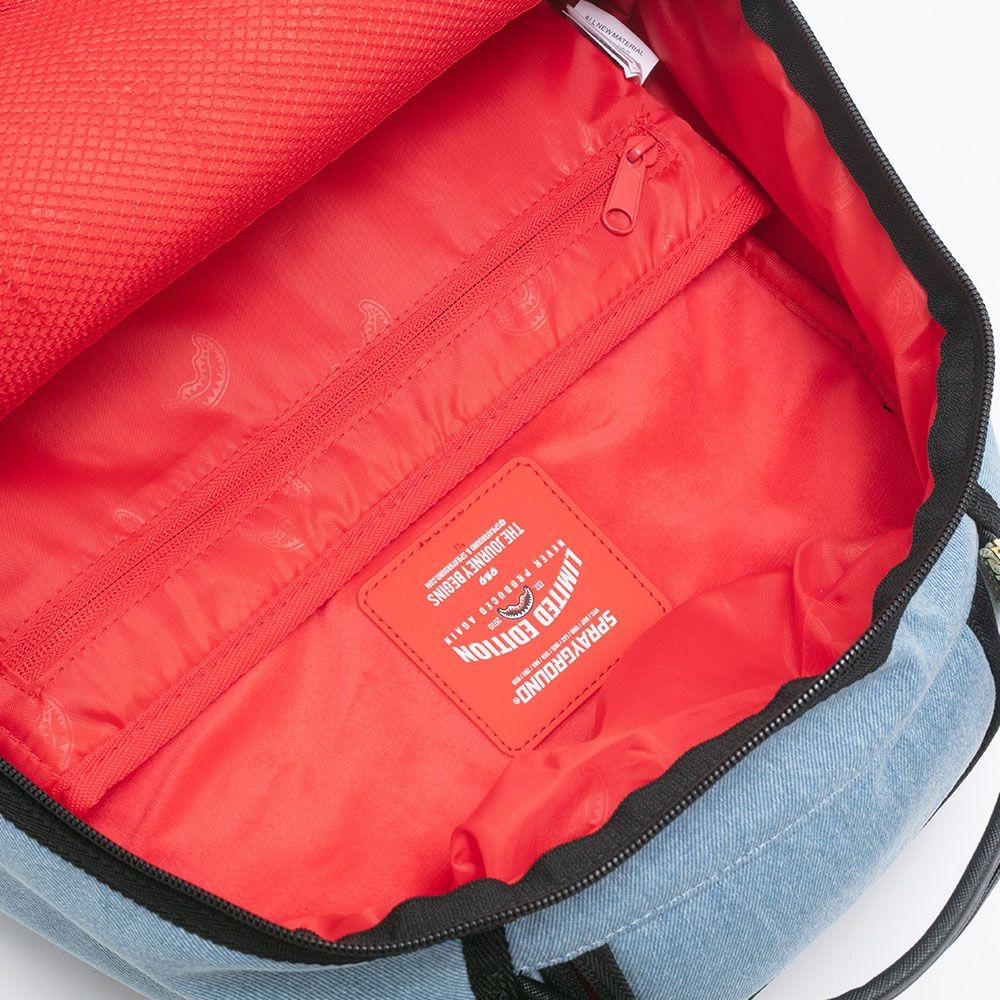 Sprayground Denim Tear 3AM Patches DLXSV Backpack