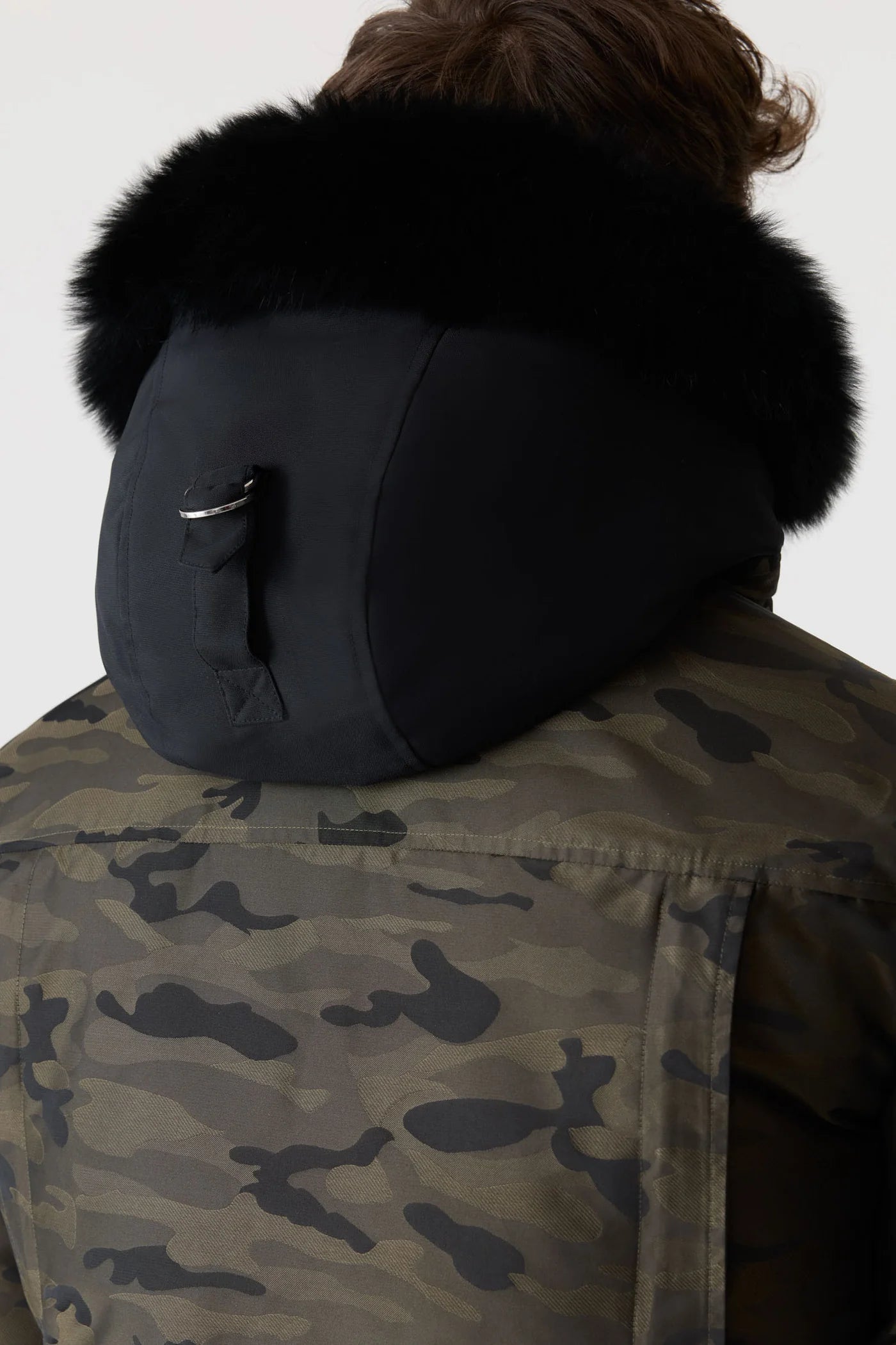 Mackage DIXON-JCZ 2-in-1 Camo Down Bomber With Shearling-Lined Hood