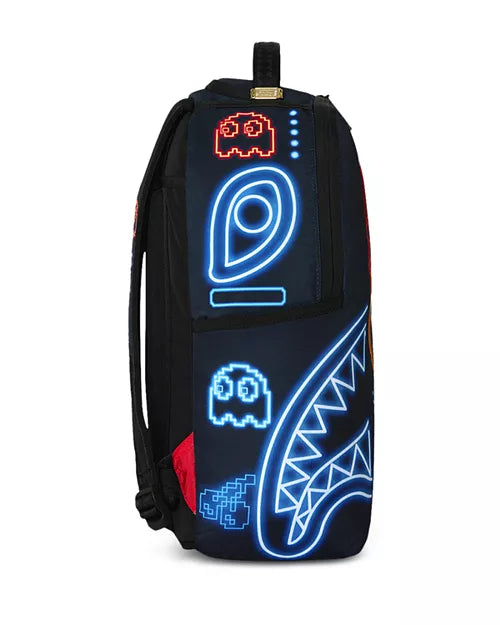 Sprayground Pac-Man Neon Shark Backpack