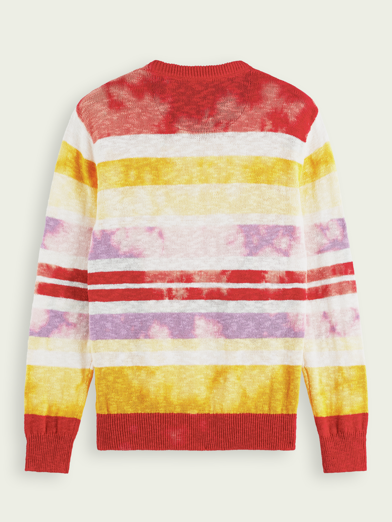 Scotch & Soda Striped Tie-dye Sweater