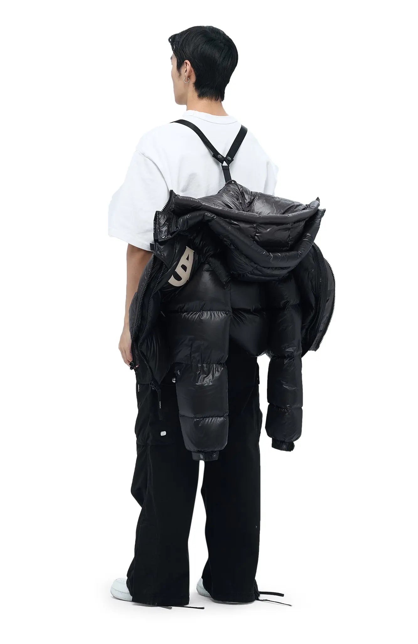 AlphaSytle Kudu Cozy Double Hood Puffer Jacket