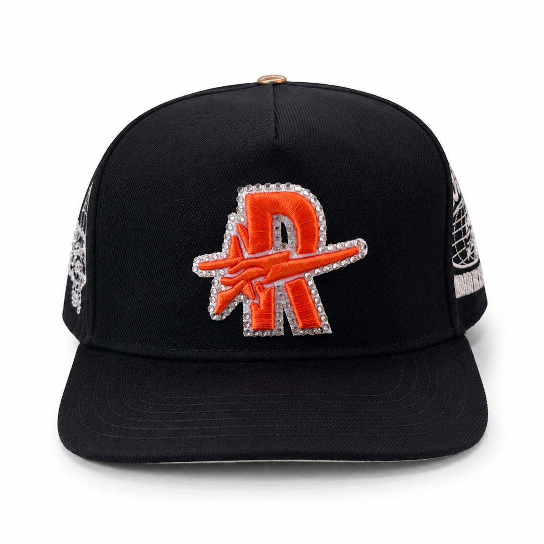 Roughplay Black/Orange Snapback