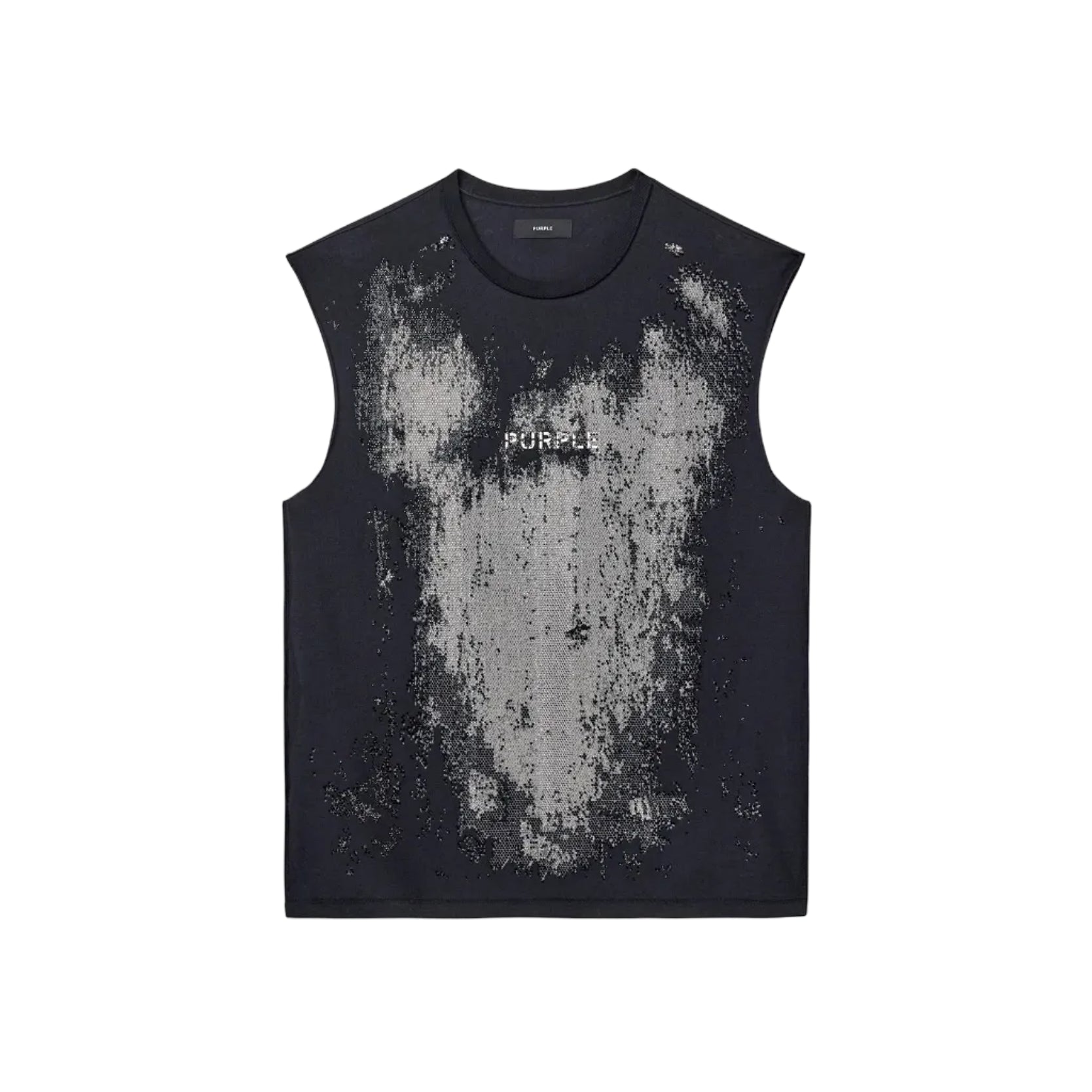 Purple Brand Textured Sleeveless