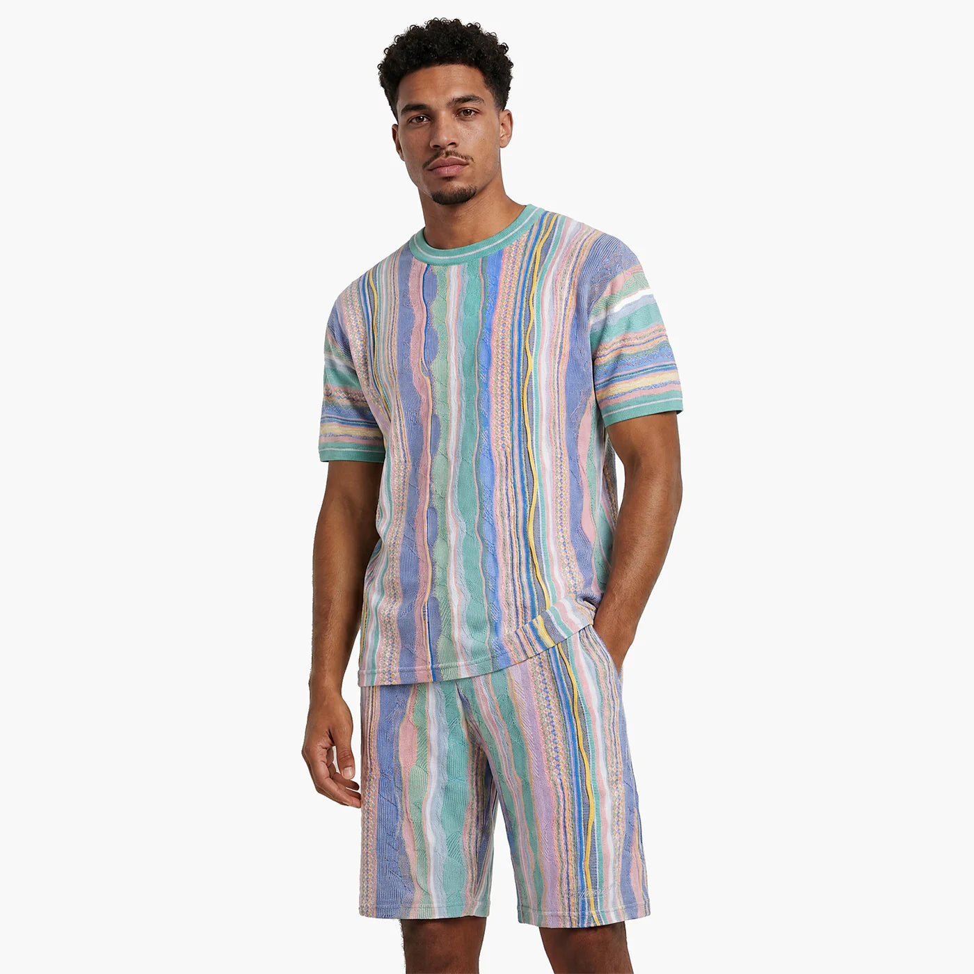 Coogi New - Light Weight Sweater Knit Short-Set