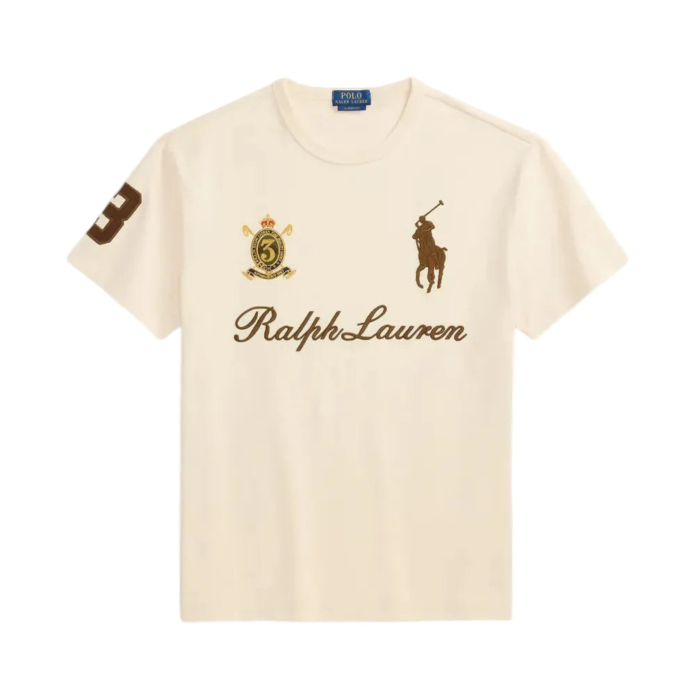 Polo Ralph Lauren logo-embroidered crest-patch T-shirt