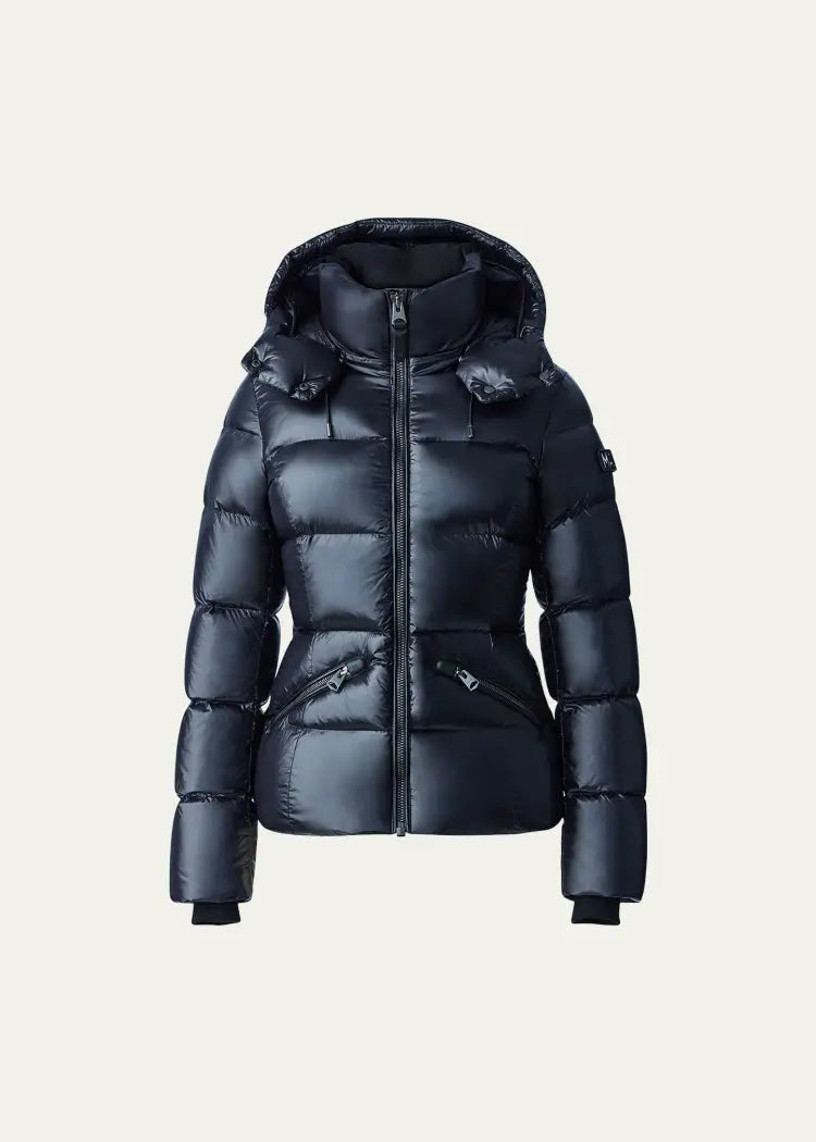 Mackage Madalyn Lustrous Light Down Jacket With Hood For Ladies