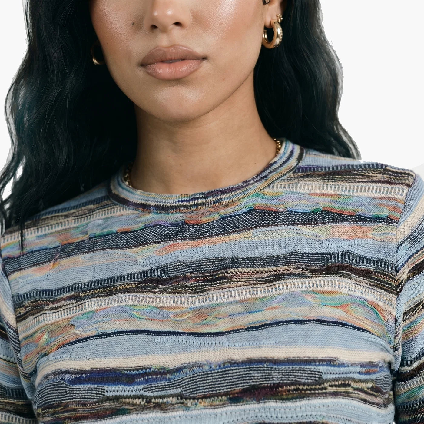 Coogi New - COOGI Women's All-Season Sweater Knit LS Top
