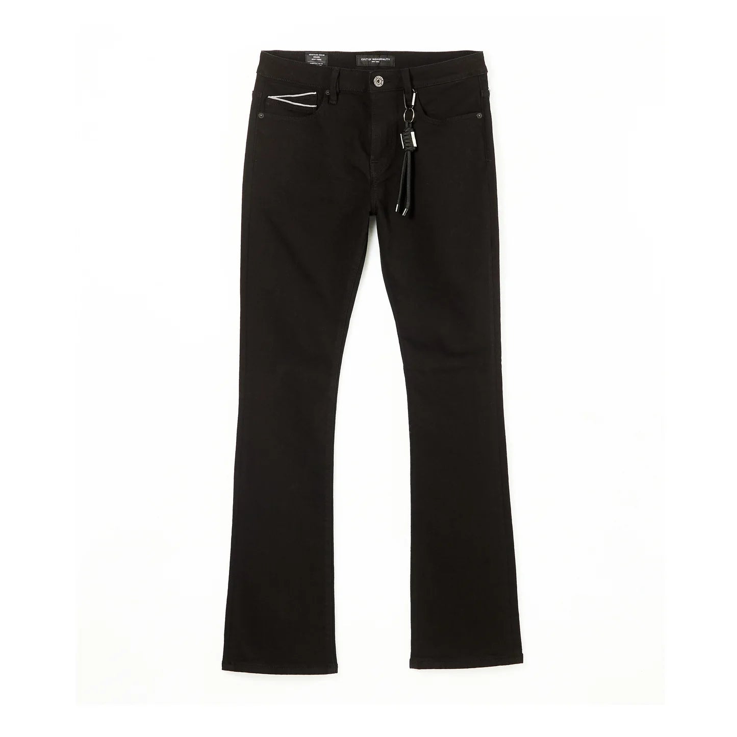 Cult Of Individuality Lenny Bootcut Jeans In Triple Black