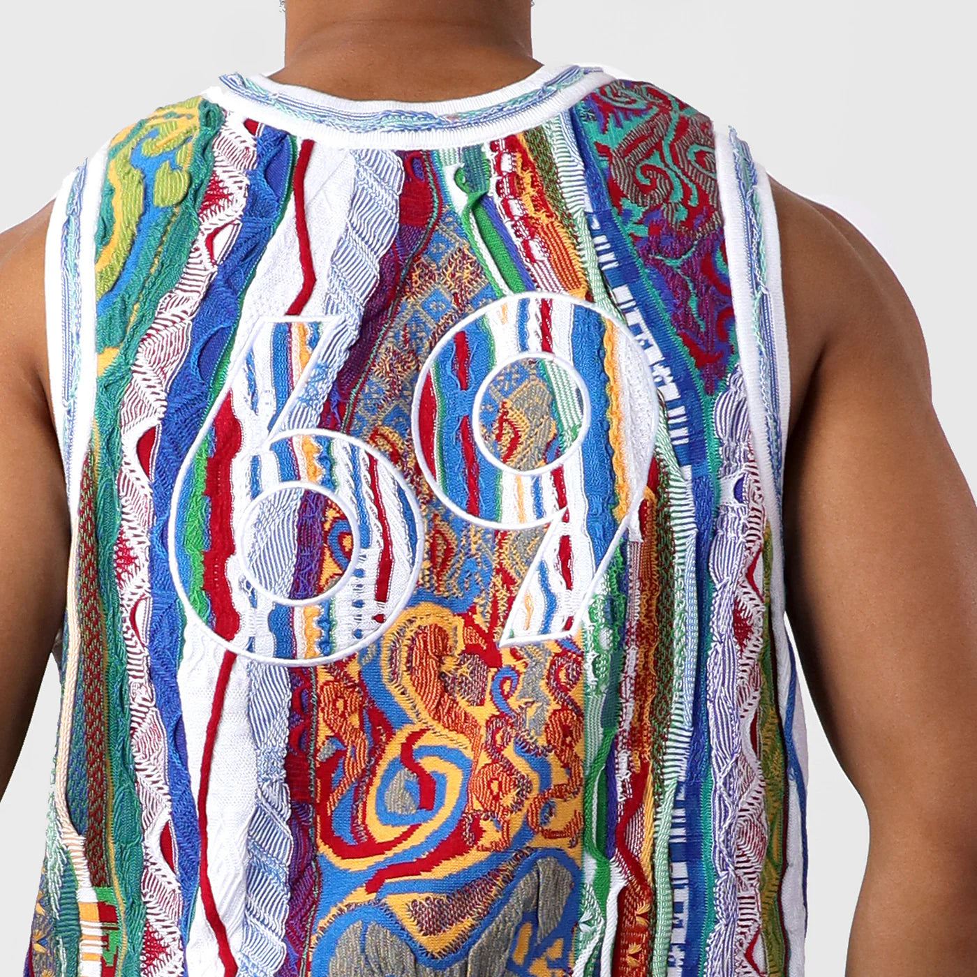 Coogi Men’s Classic Sweater Knit Basketball Jersey