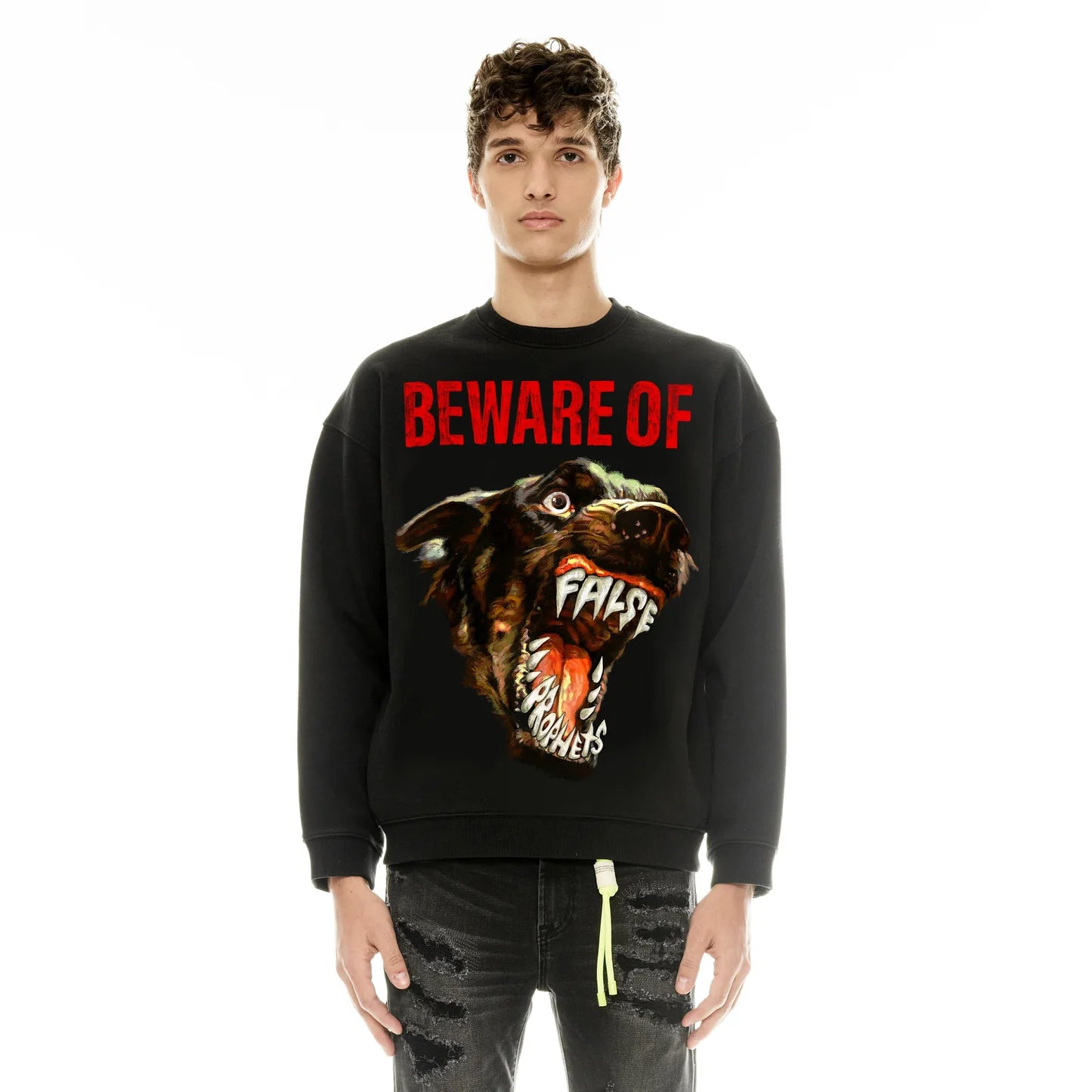 Cult Of Individuality Crewneck Fleece Sweater