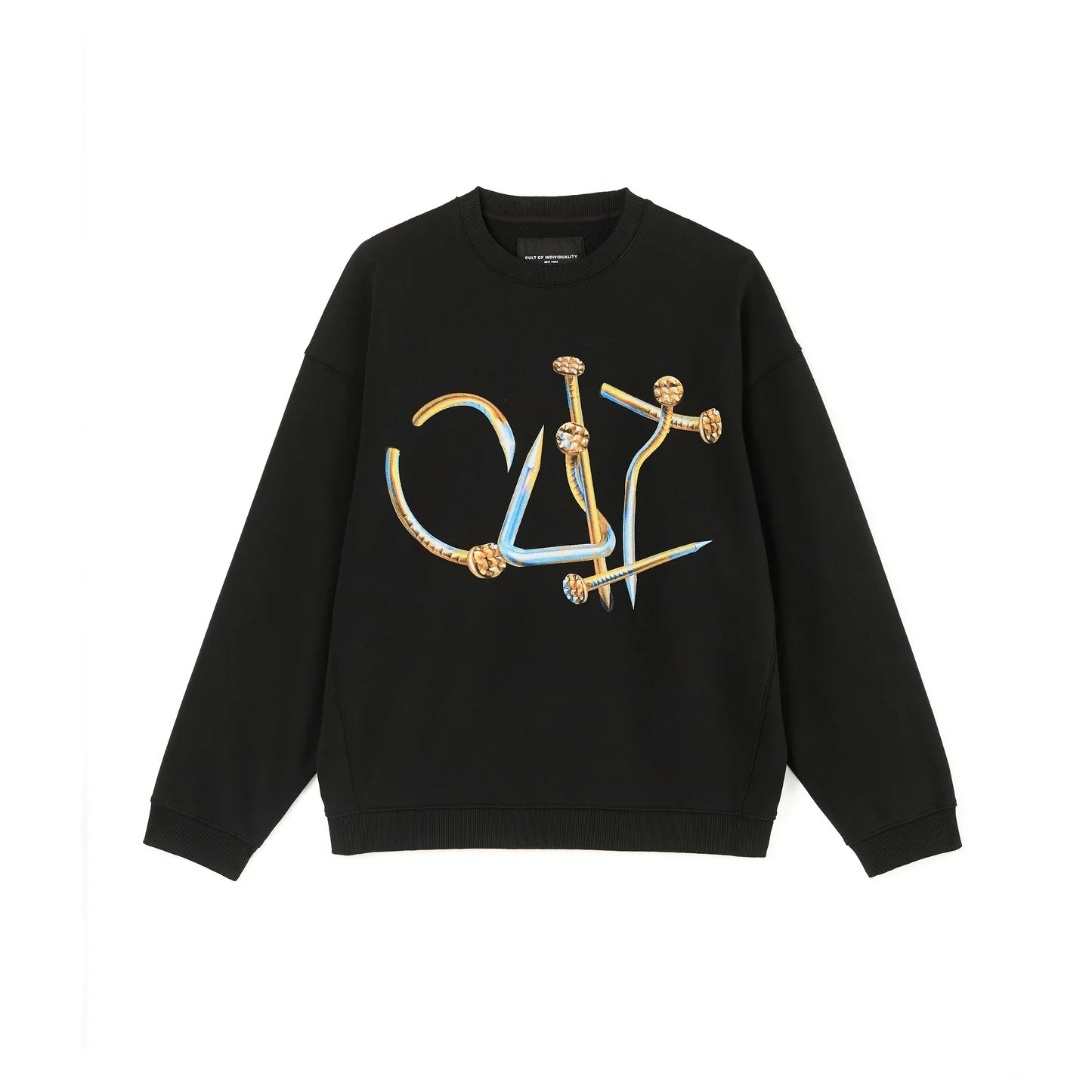 Cult Of Individuality Crewneck Fleece Sweater “Nailhead”