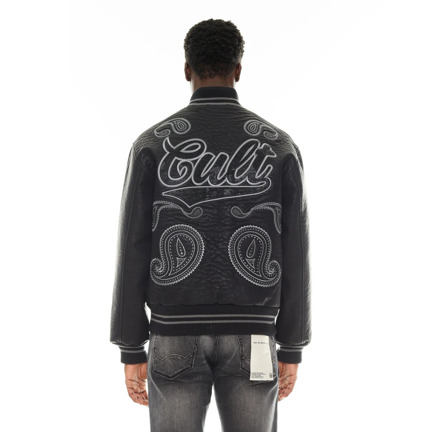 Cult Of Individuality Paisley Varsity Jacket