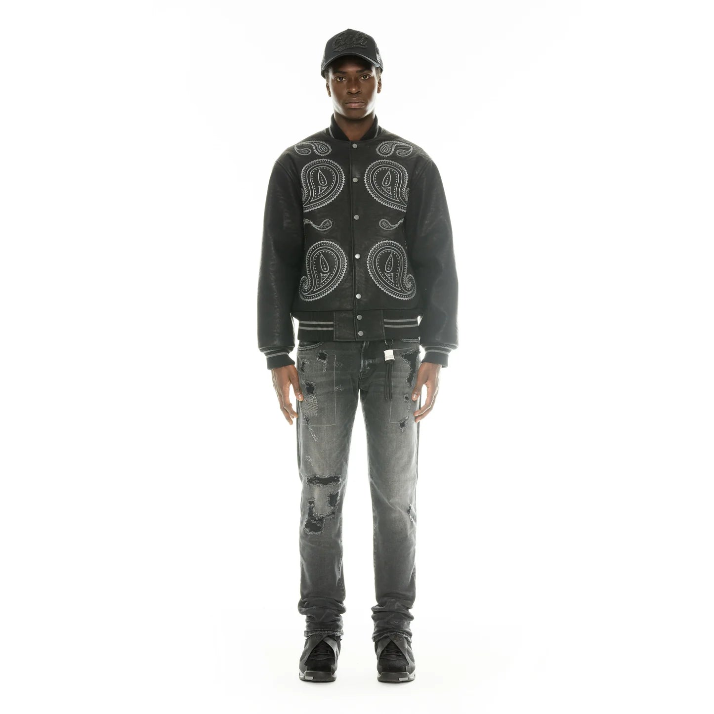 Cult Of Individuality Paisley Varsity Jacket