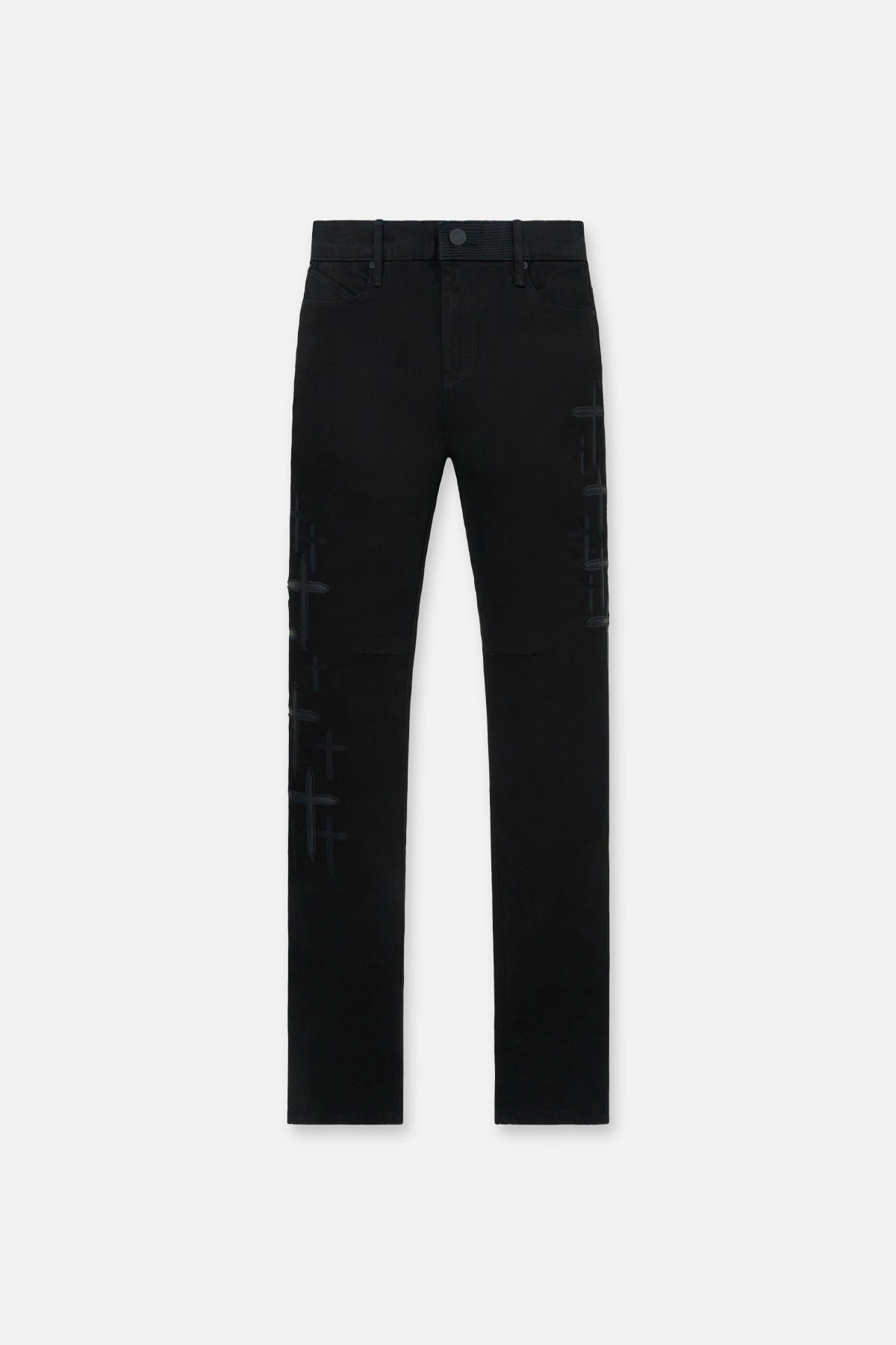Rta BRYANT SKINNY JEAN | BLACK CROSS PATCHES