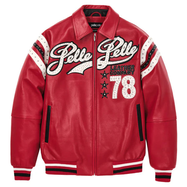 Pelle Pelle Encrusted Varsity Jacket