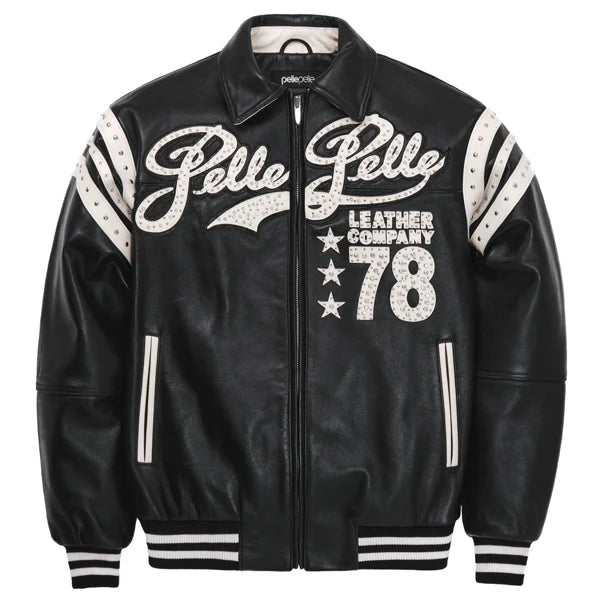 Pelle Pelle Encrusted Varsity Jacket