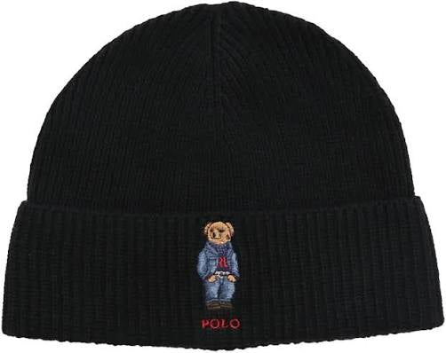 Polo Ralph Lauren Solid Denim Bear Beanie