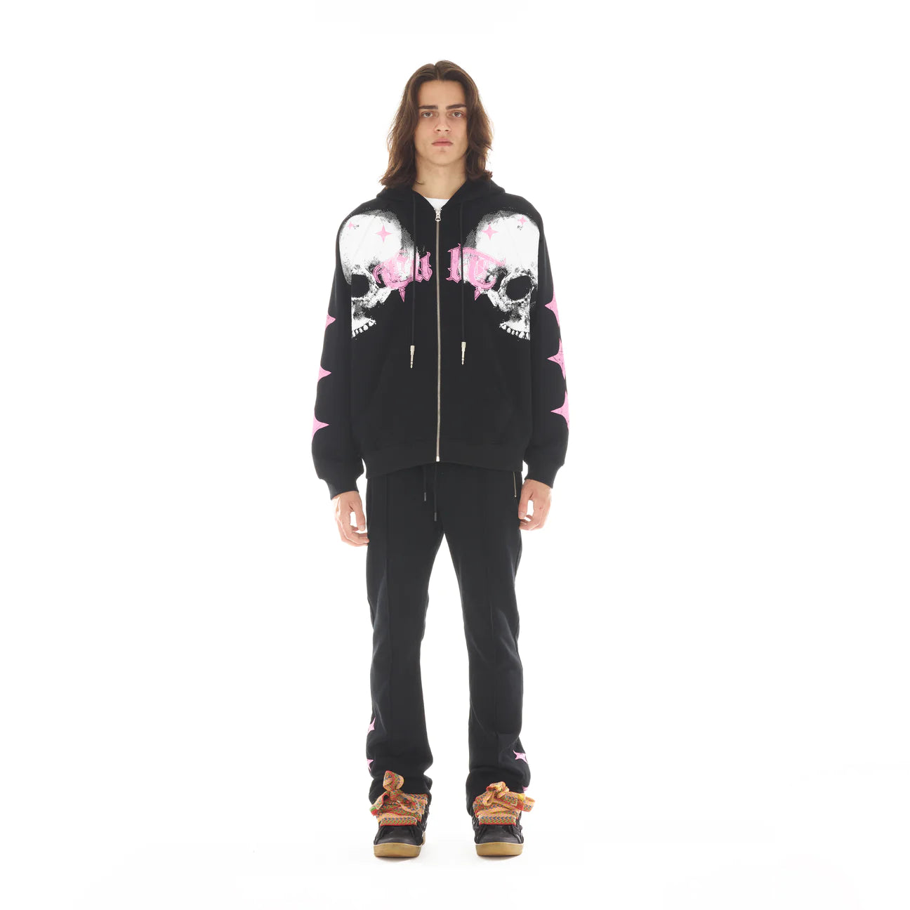 Cult Of Individuality Zip Hooded Sweatshirt “Life is pain”