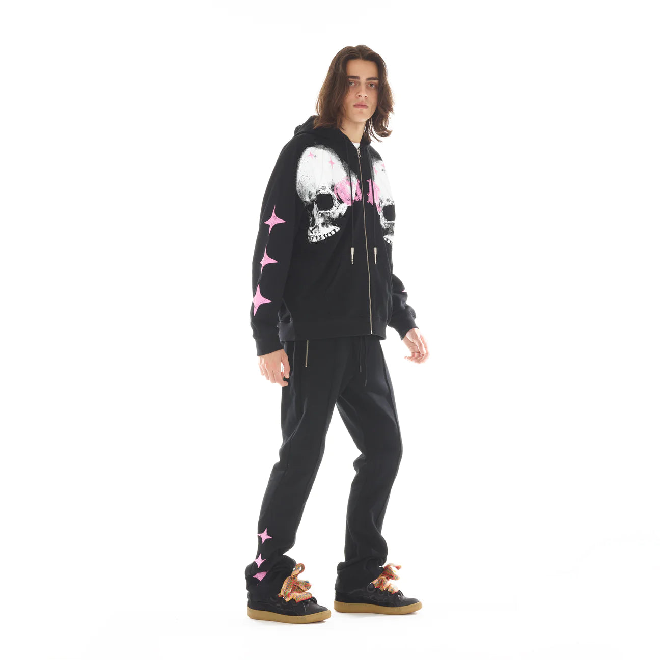 Cult Of Individuality Zip Hooded Sweatshirt “Life is pain”