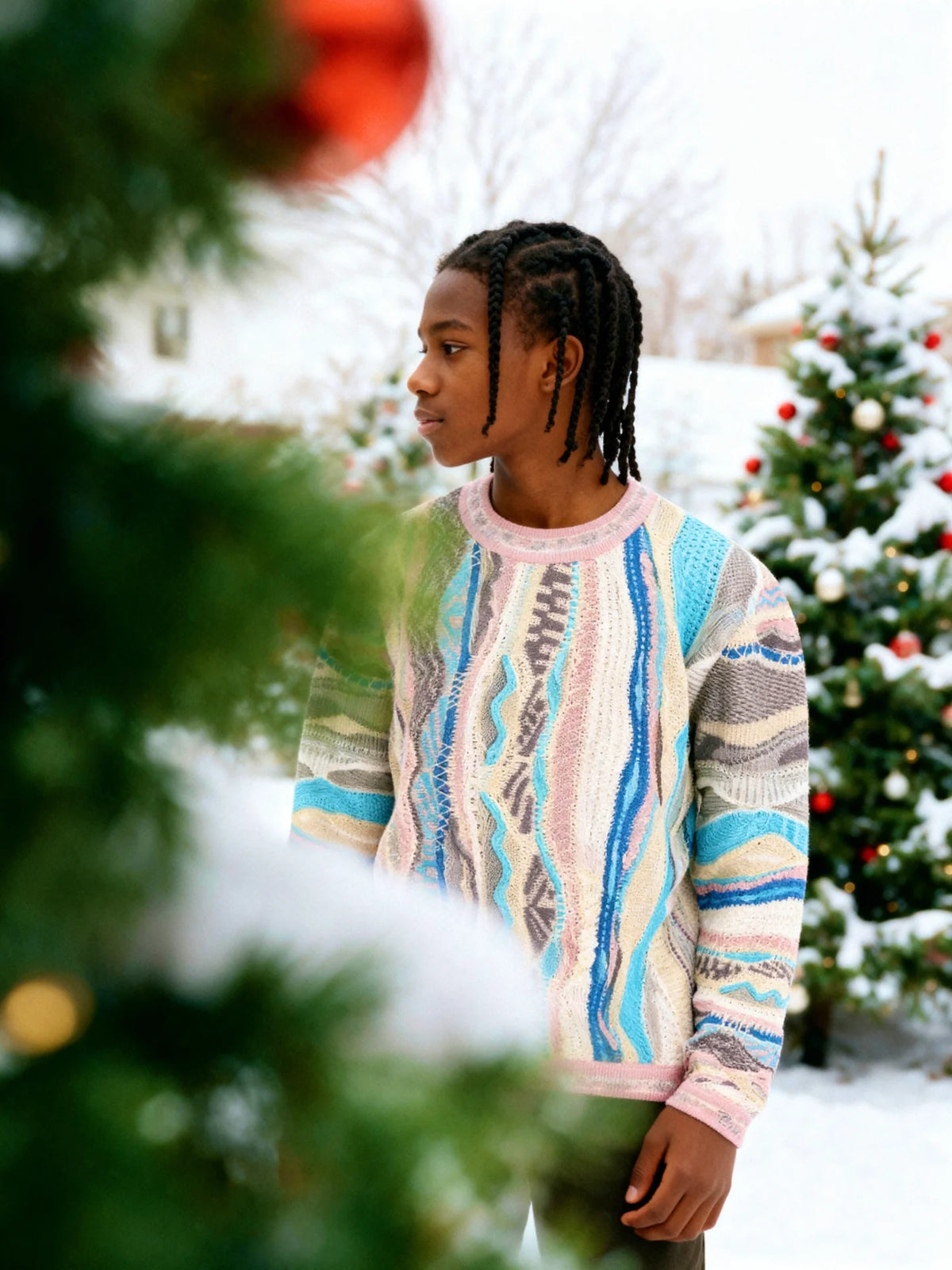 Kids Coogi Rosewater Crewneck