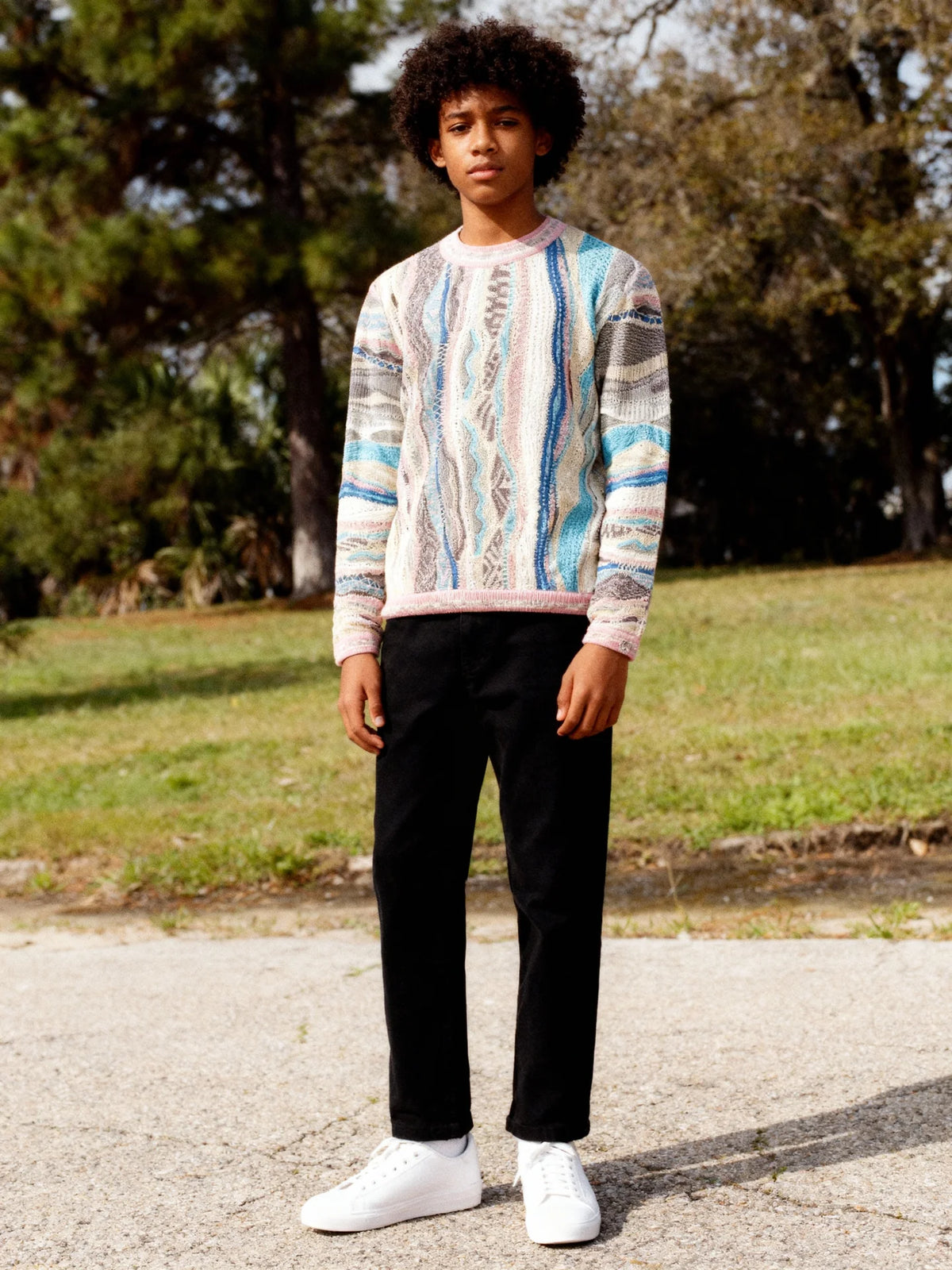 Kids Coogi Rosewater Crewneck