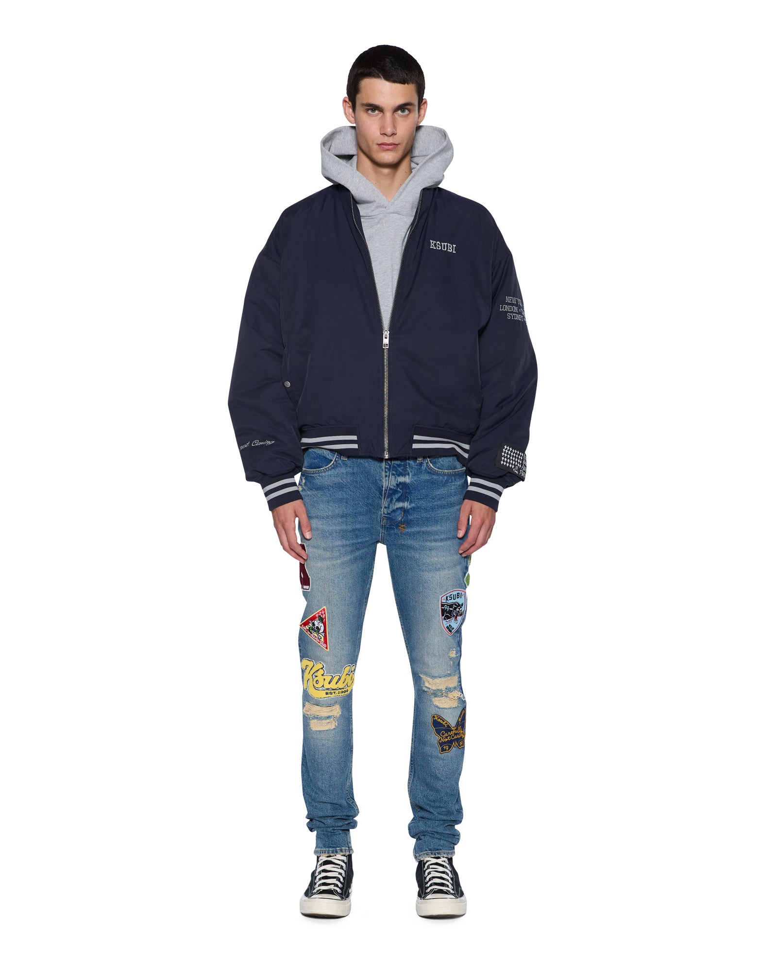 Ksubi Van Winkle Rodeo Patched Jeans