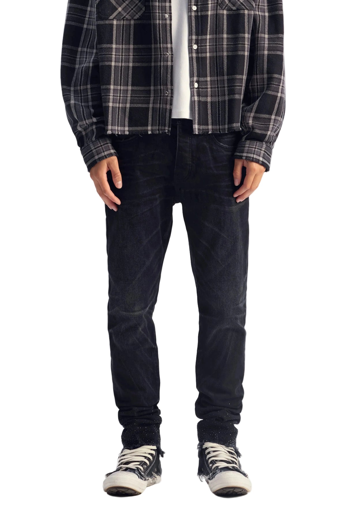 Purple Brand P001 High Contrast Bling Jeans