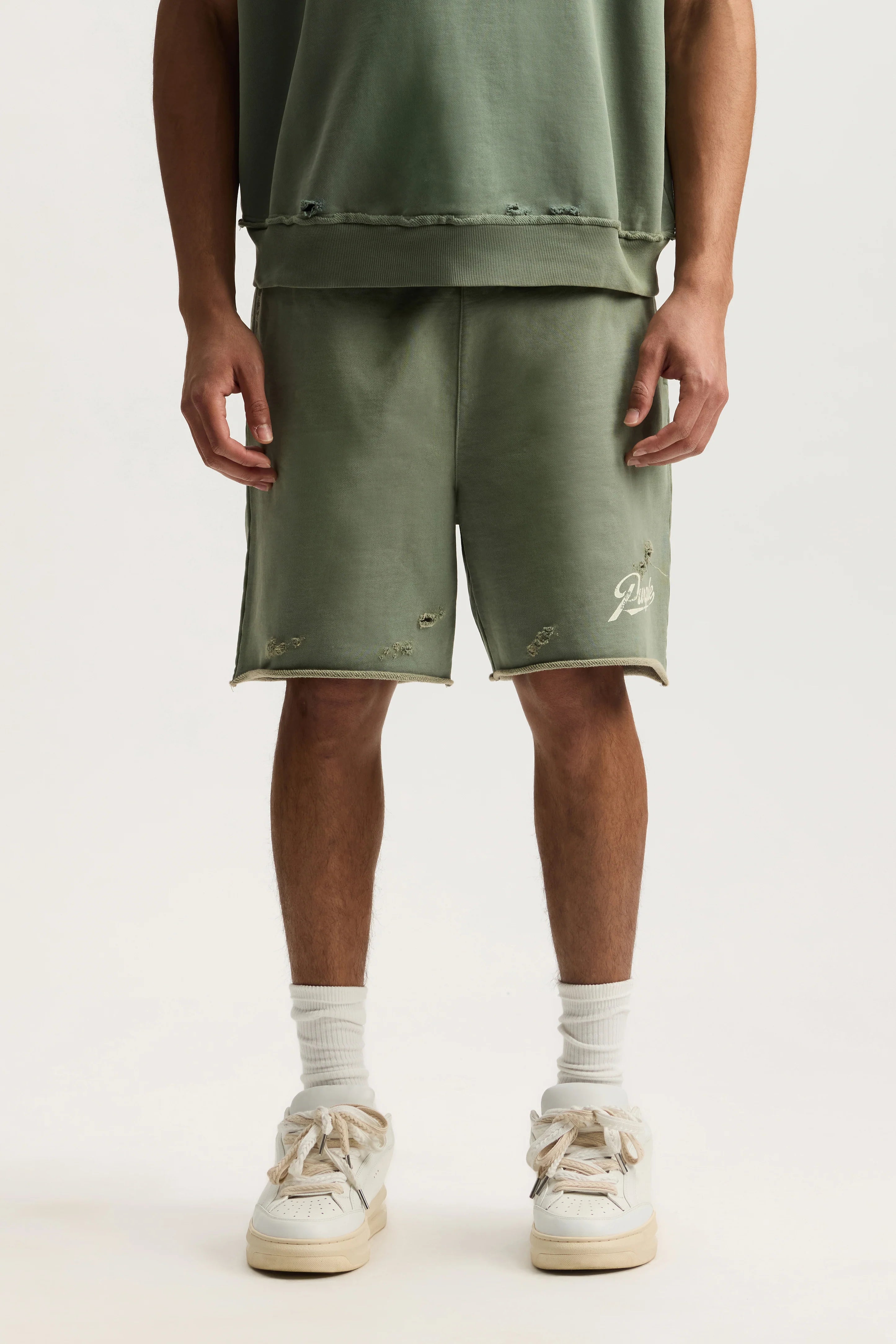 Purple Brand Slugger Script Short