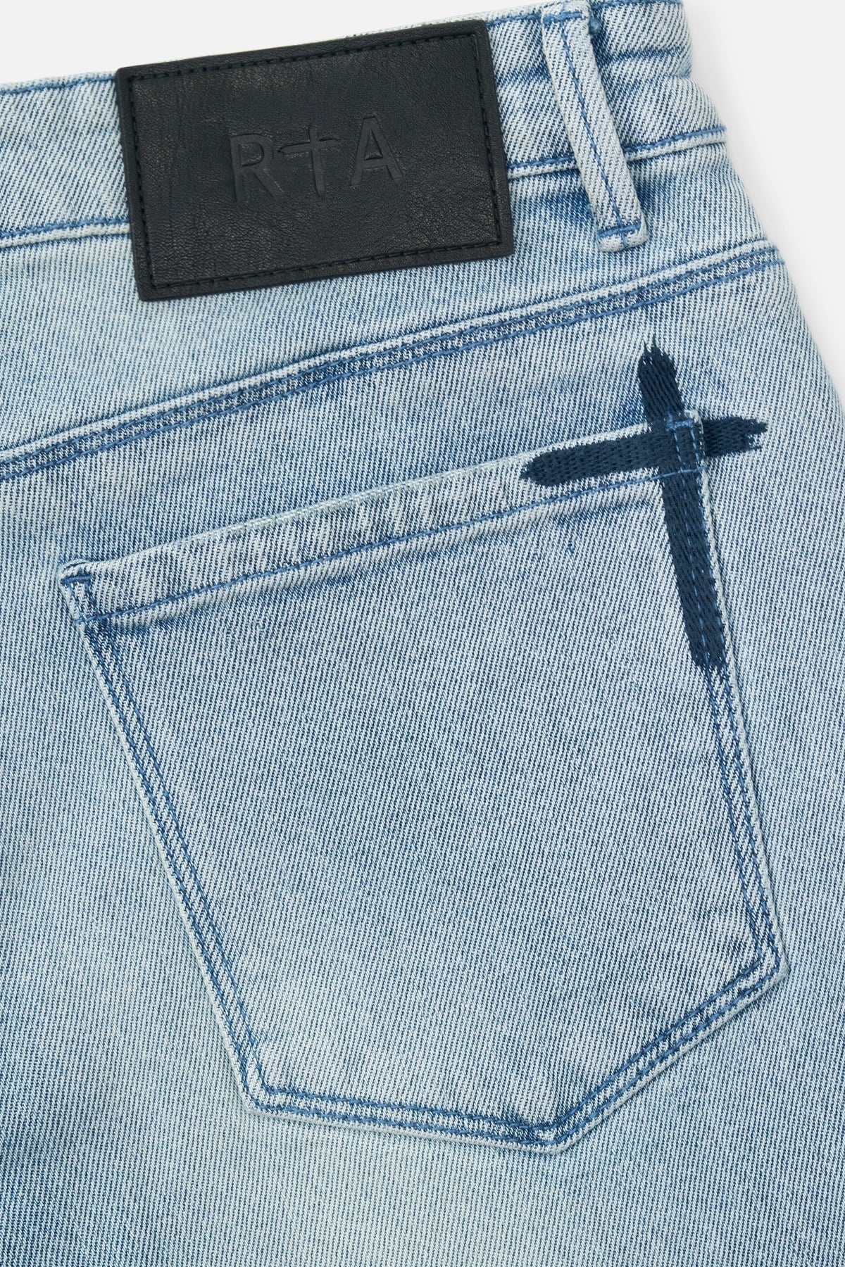 RTA Bryant Skinny Jean | Coastal Drift Cross Patch